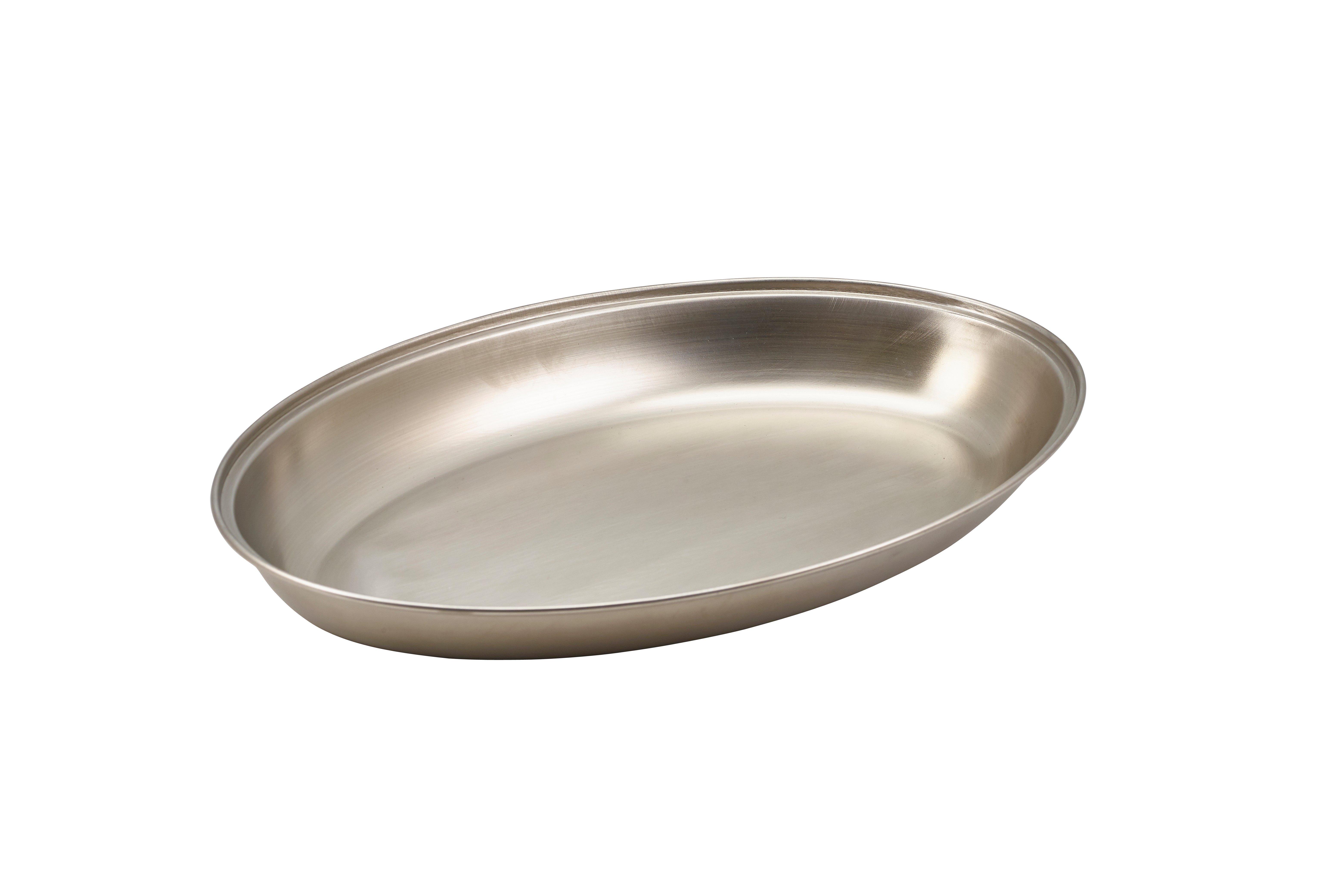 Stainless Steel Vegetable Dish Undivided 25cm