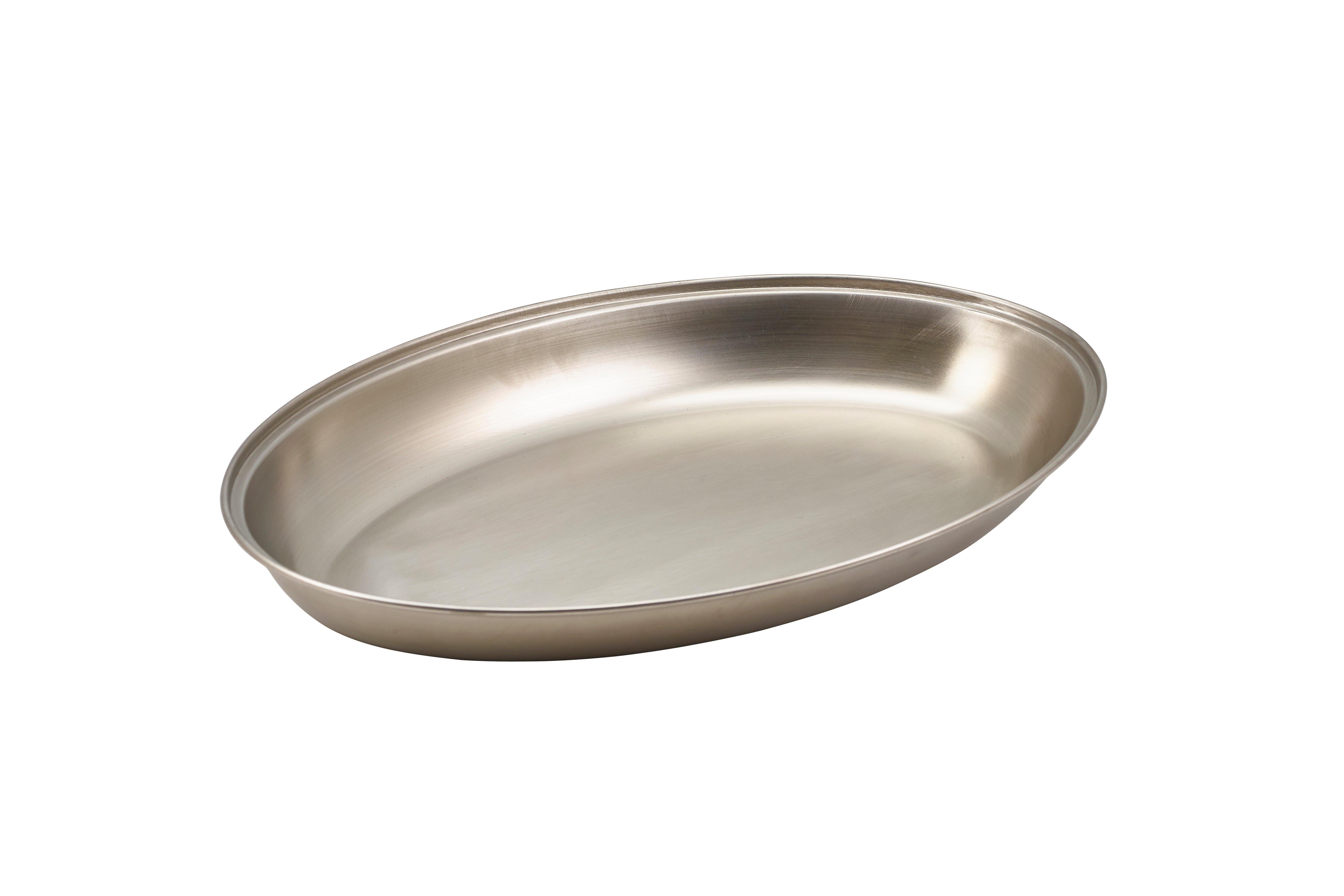 Stainless Steel Vegetable Dish Undivided 30cm