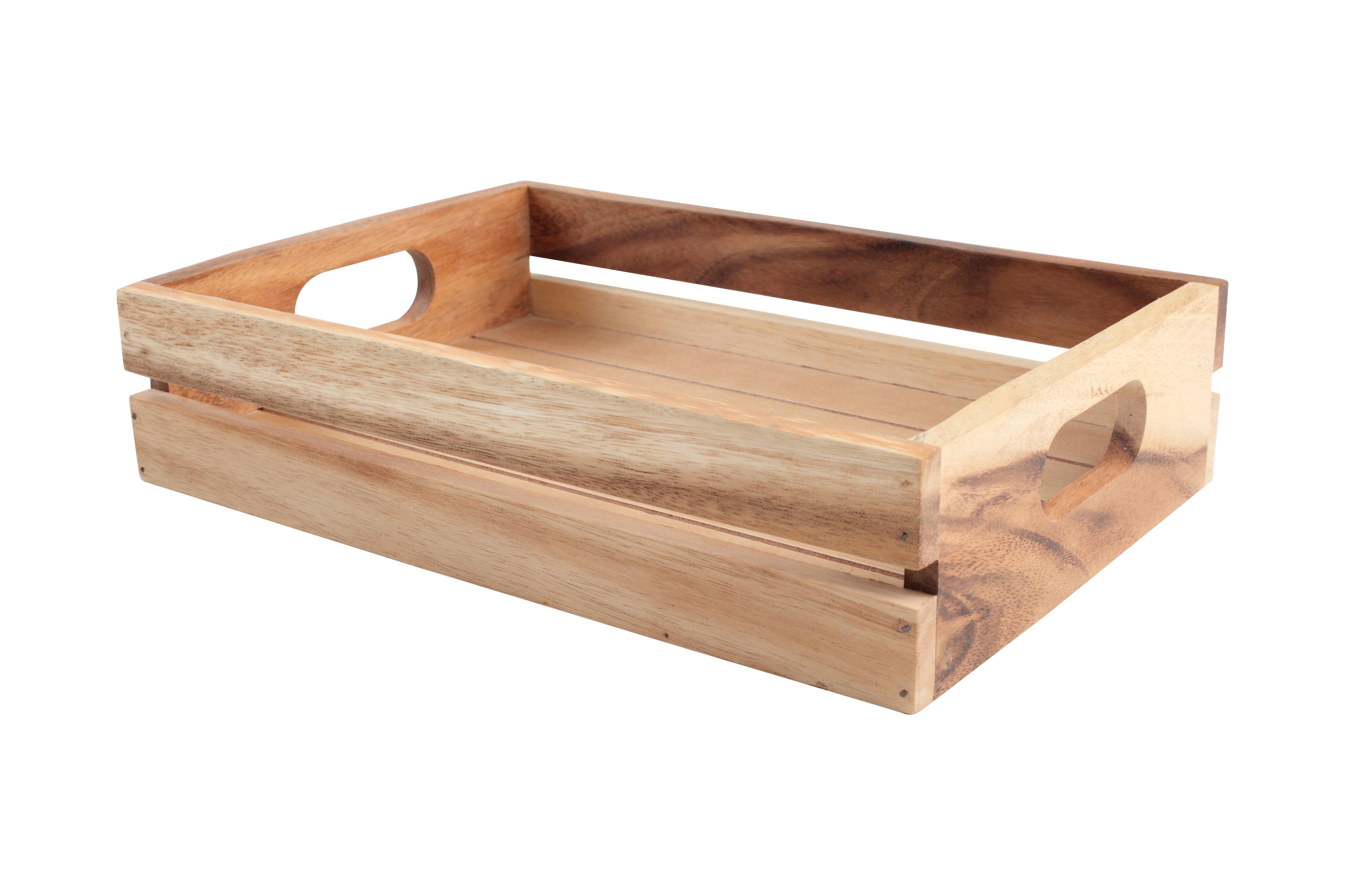 T&G Rustic Acacia Baroque Crate 'Plain'