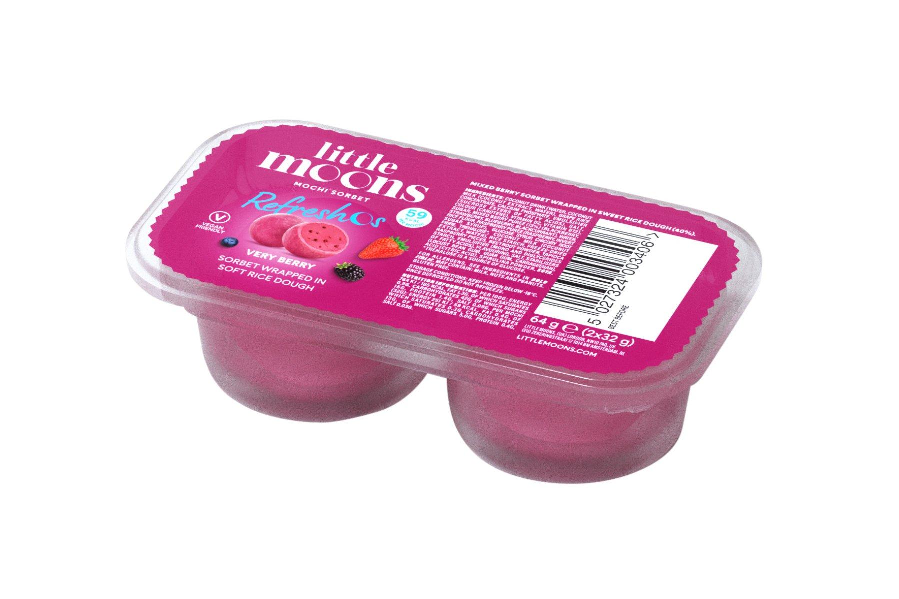 Little Moons Very Berry Refreshos Mochi Sorbet