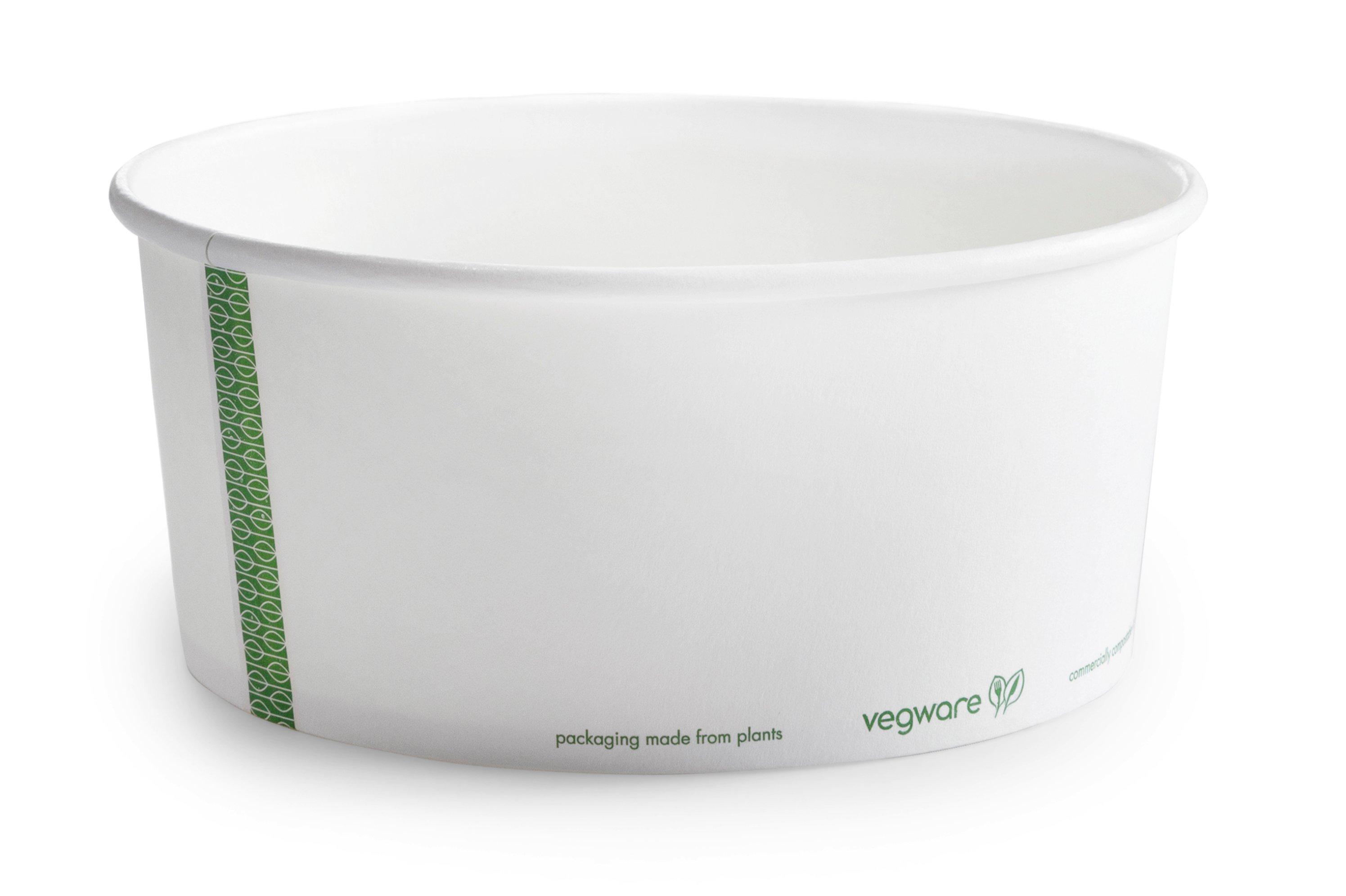 Vegware Bon Appetit PLA Lined Paper Food Bowls - 48oz
