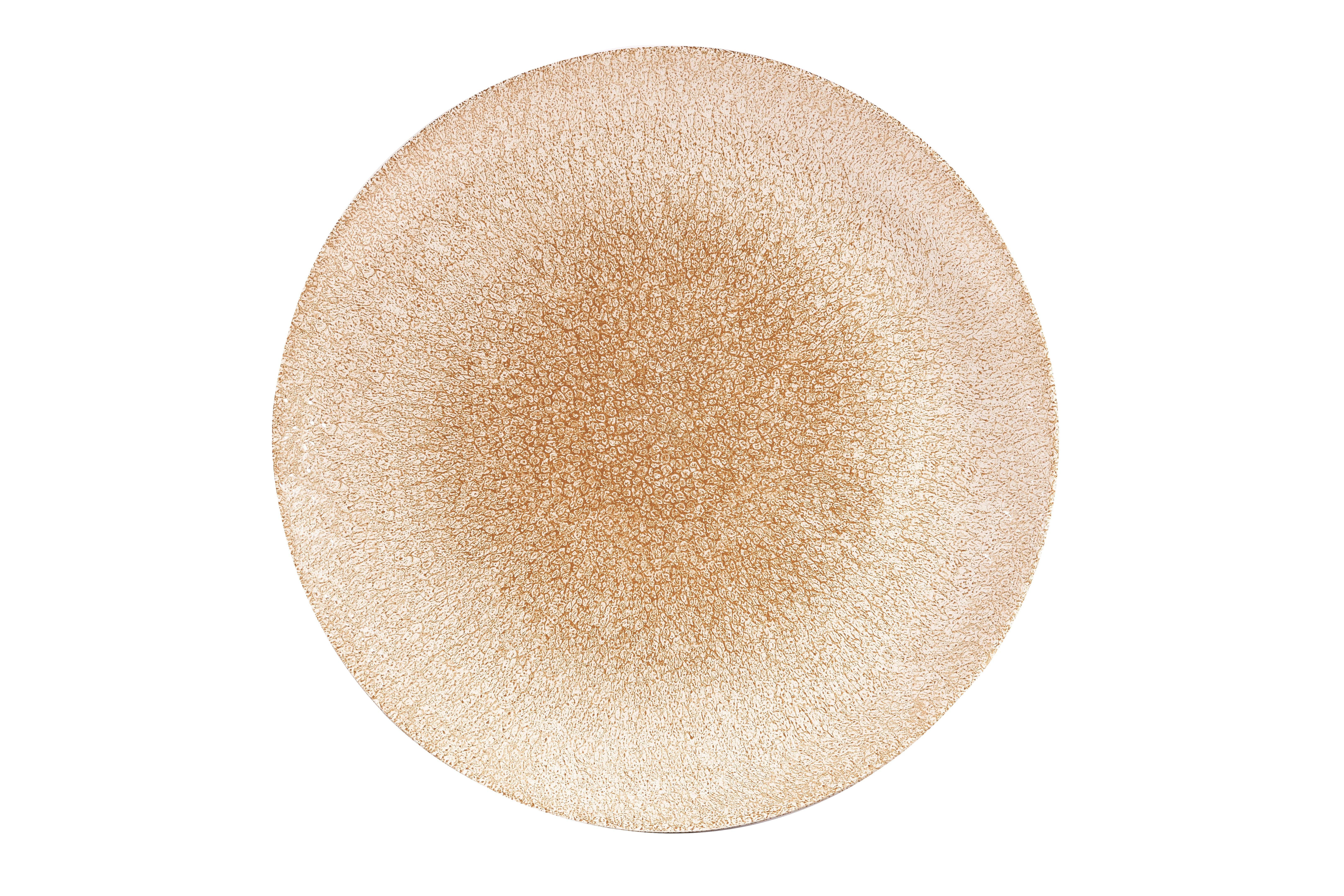 Churchill Garnet Orange Studio Prints Raku Coupe Plate 26cm