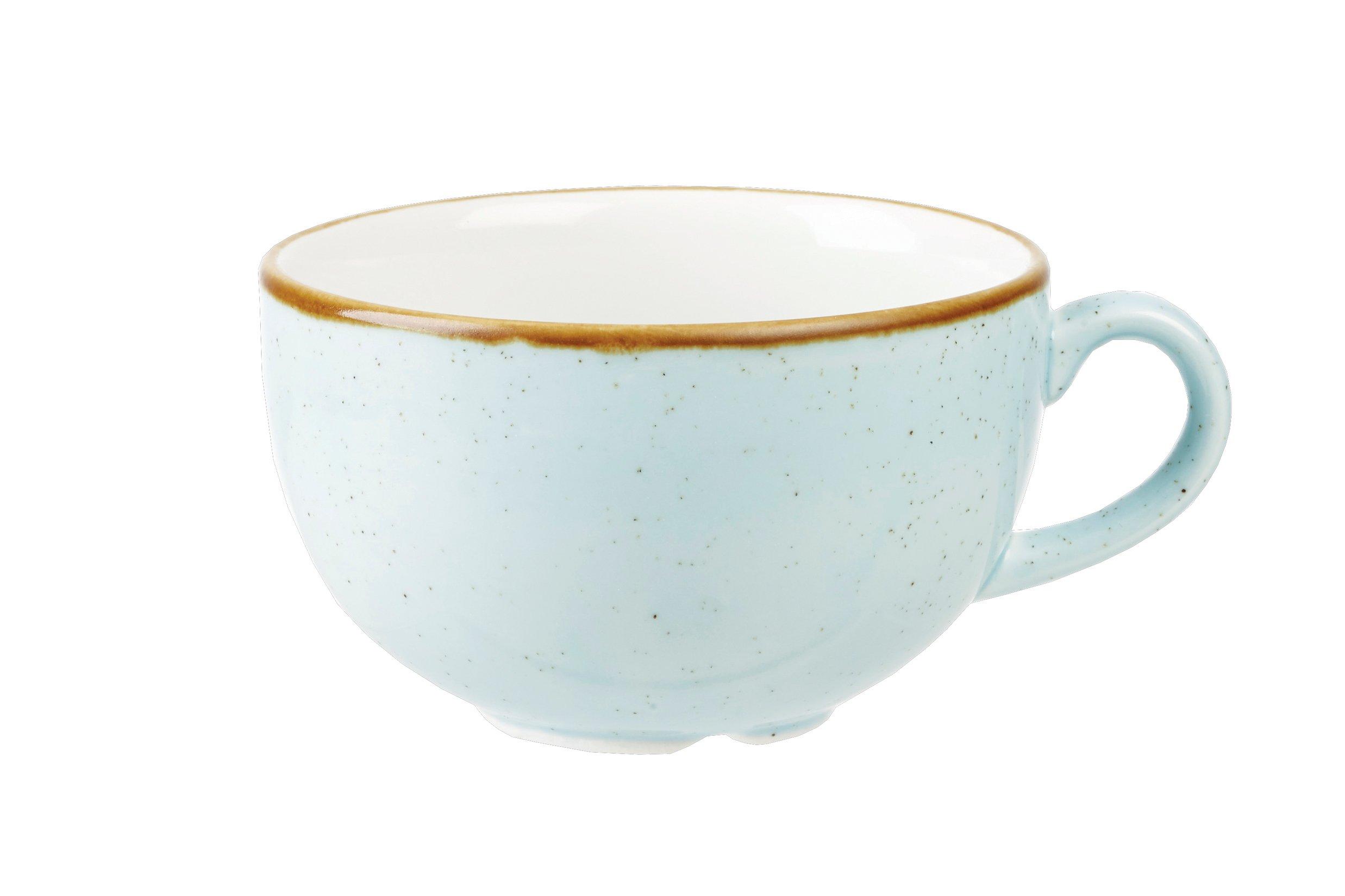 Churchill Stonecast Duck Egg 227ml Cappuccino Cup