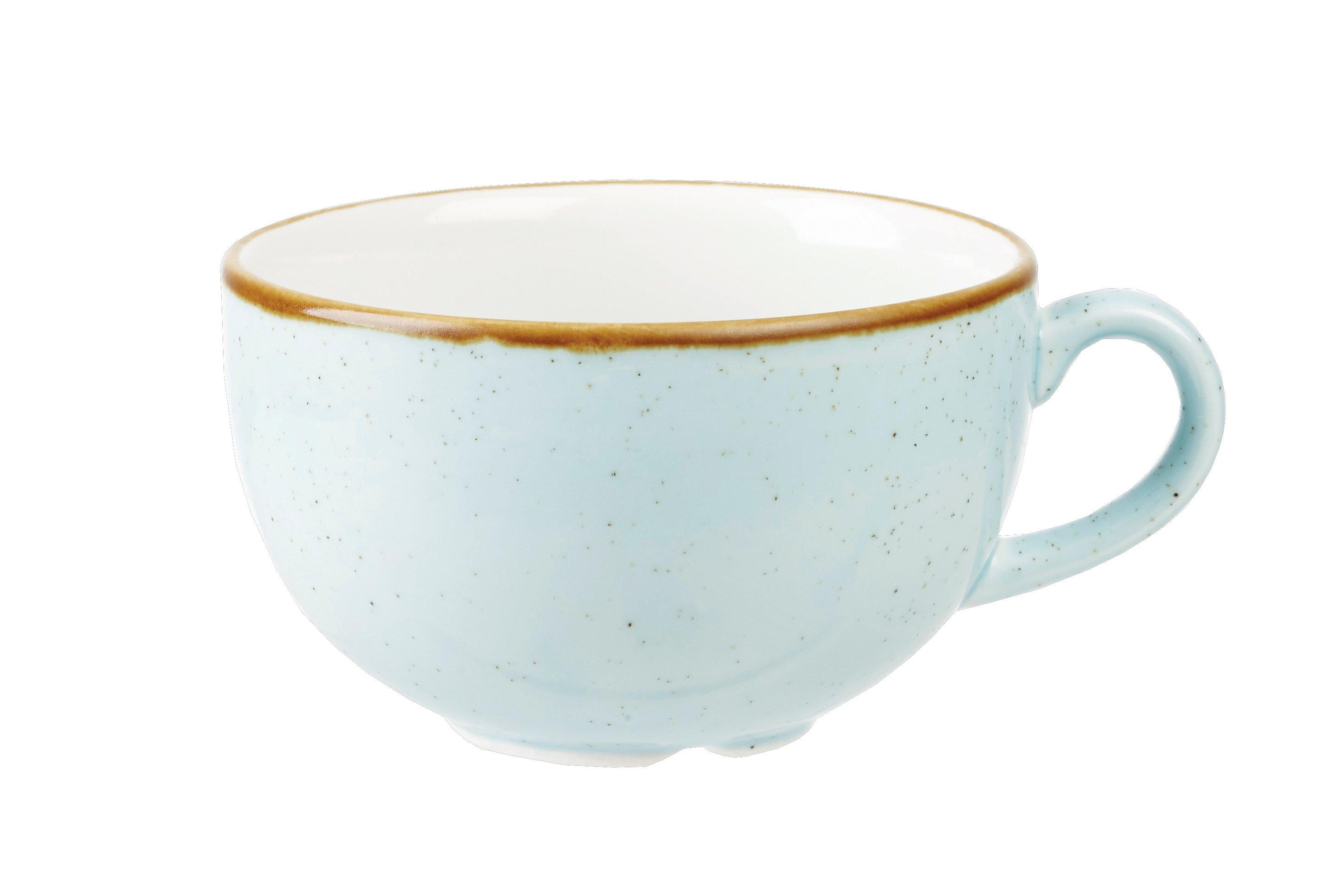 Churchill Stonecast Duck Egg 340ml Cappuccino Cup