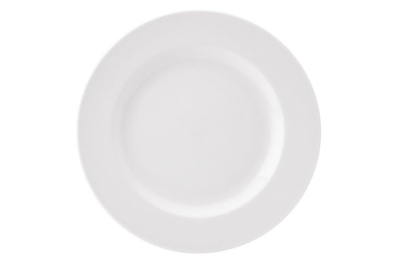 Utopia Pure White Wide Rim Plate 25.4cm