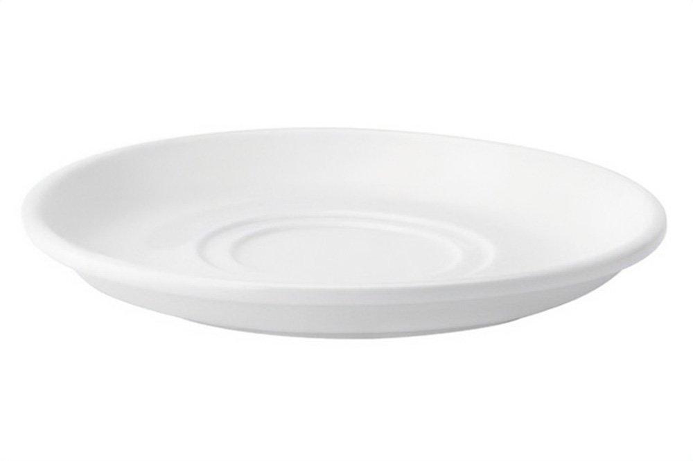 Utopia Pure White Double Well Saucer 17.5cm