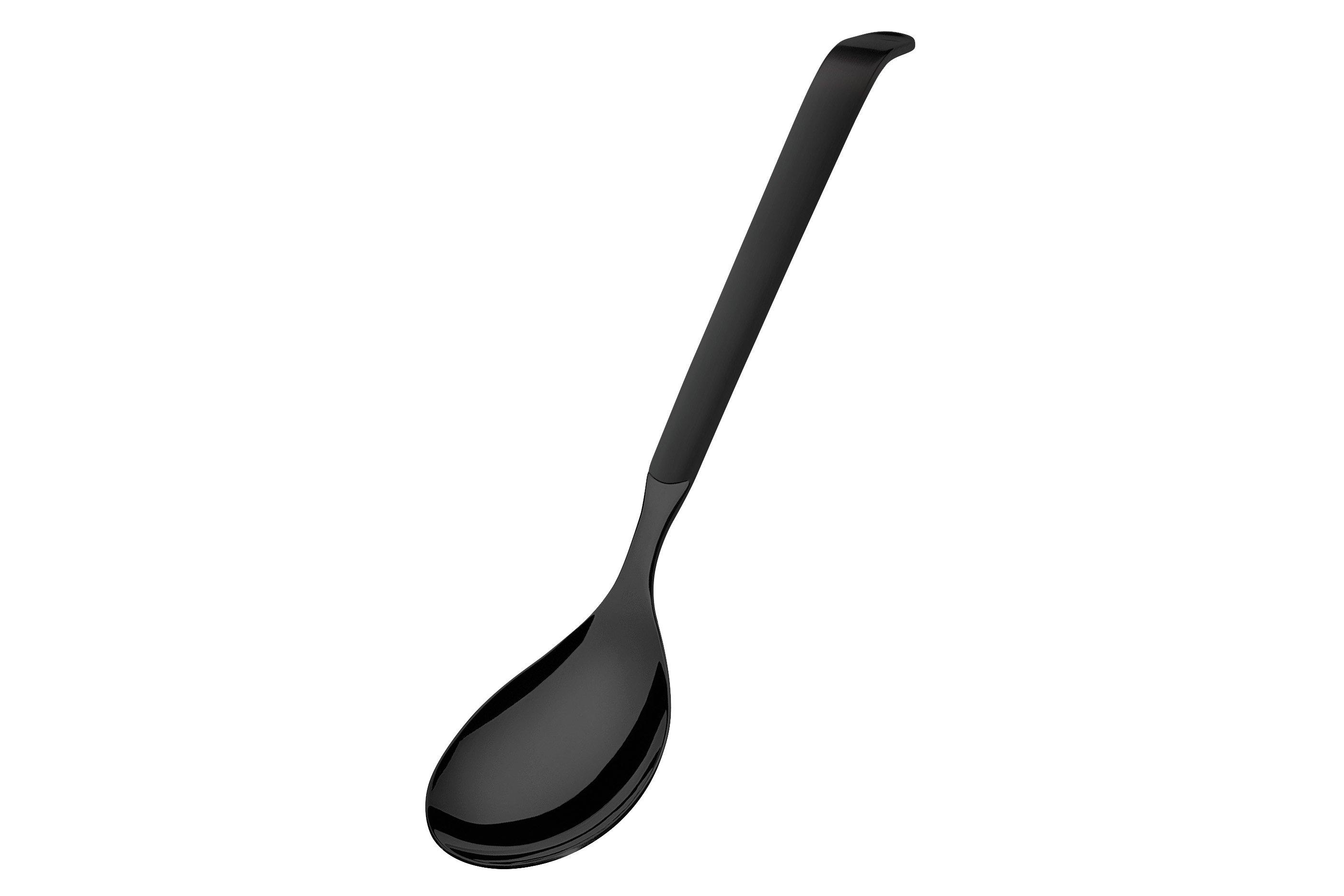 Black Gloss Salad Serving Spoon 30cm