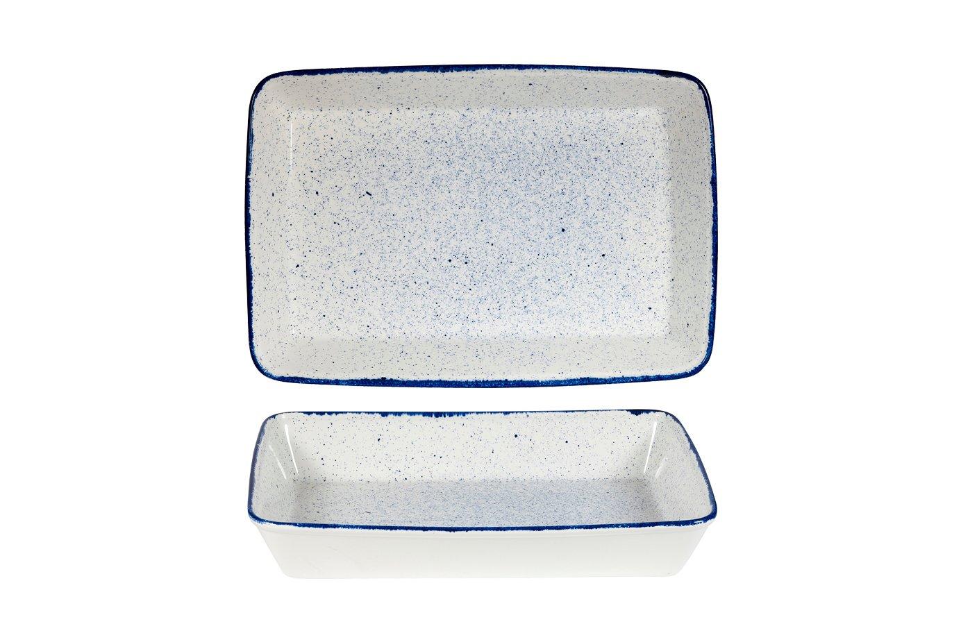 Churchill Indigo Blue Counter Serve Rectangular Baking Tray 38x25x6.2cm