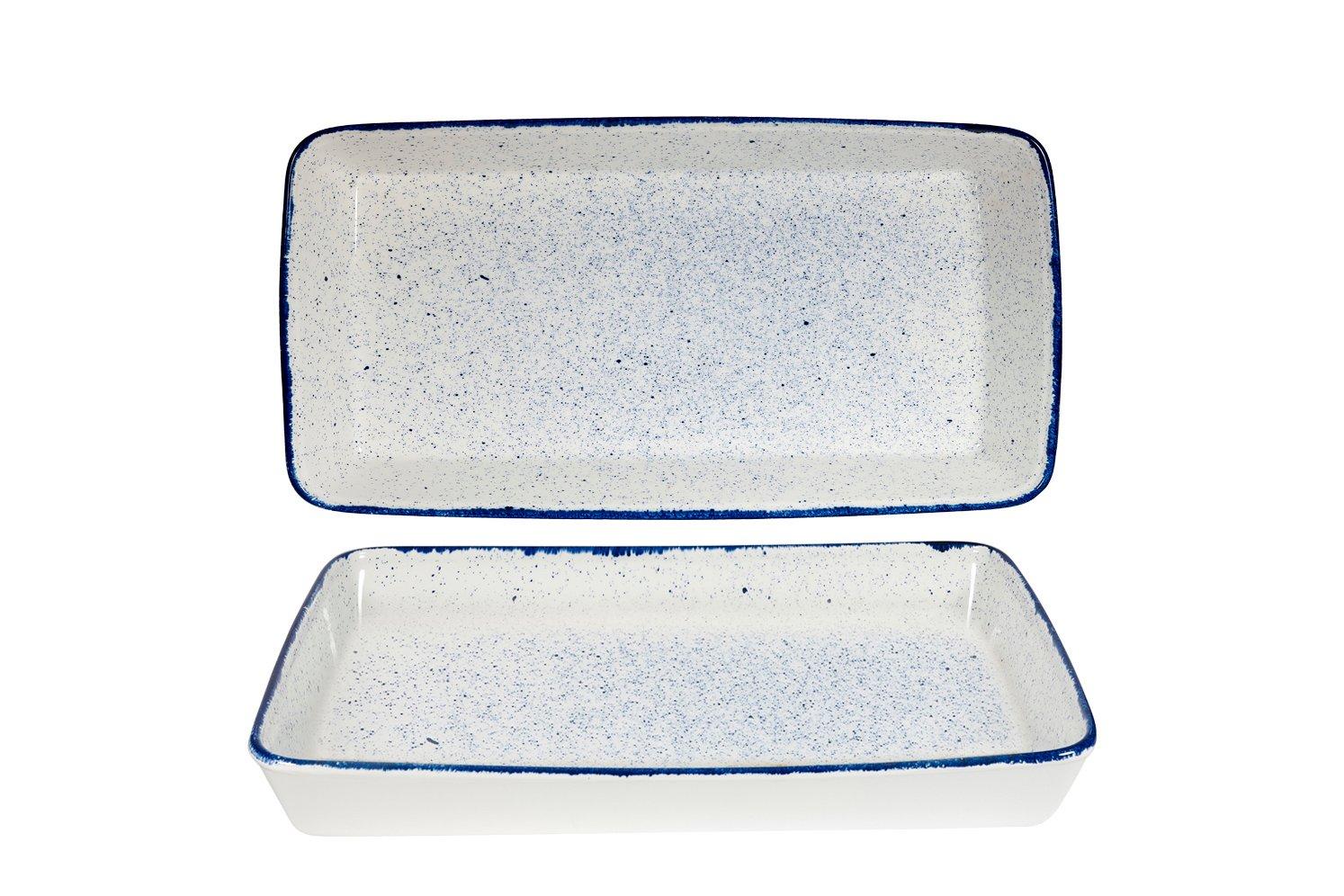 Churchill Indigo Blue Counter Serve Rectangular Baking Tray 53x32.5x6.2cm