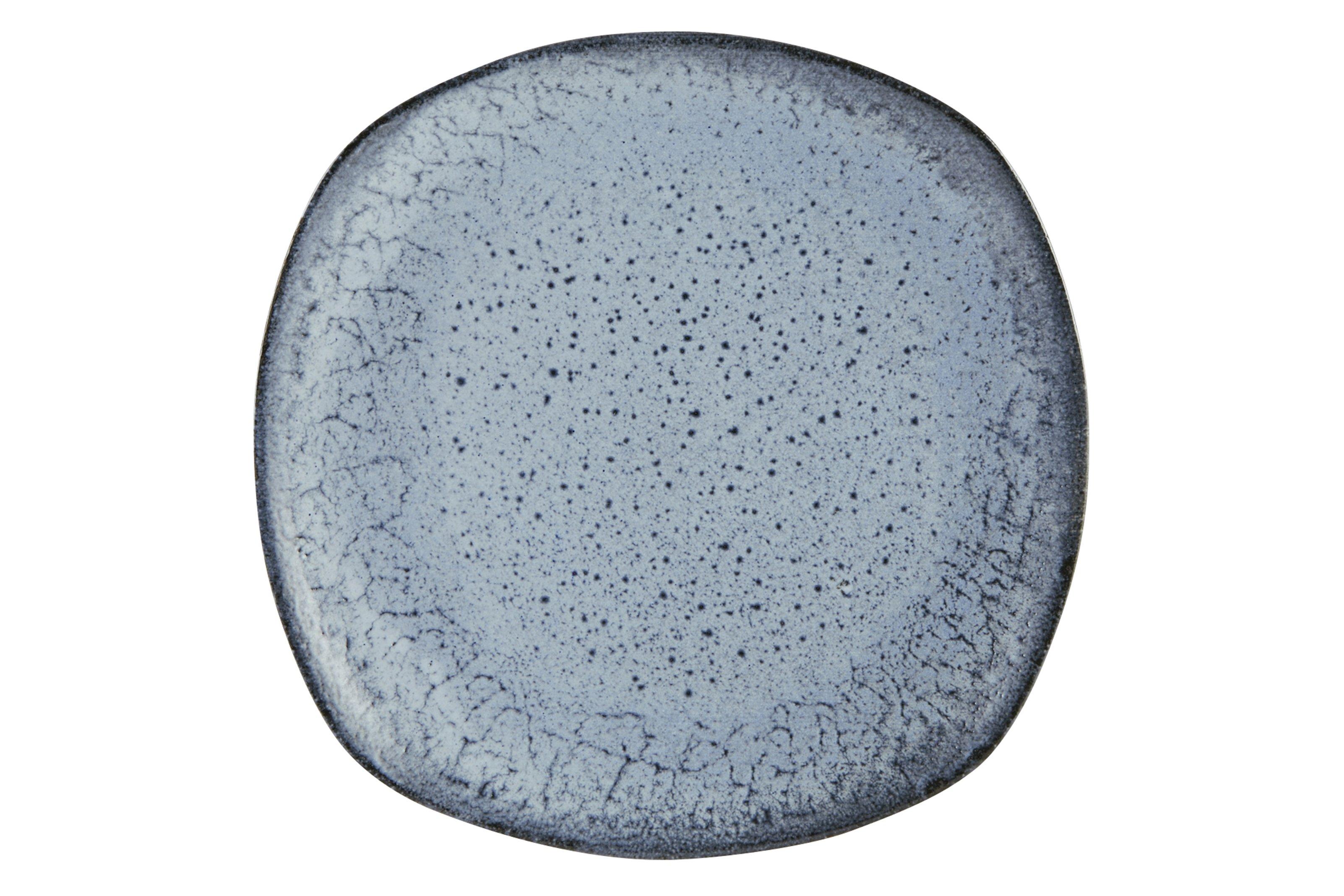 Porcelite Aura Ice Blue Glacier Square Plate 27cm