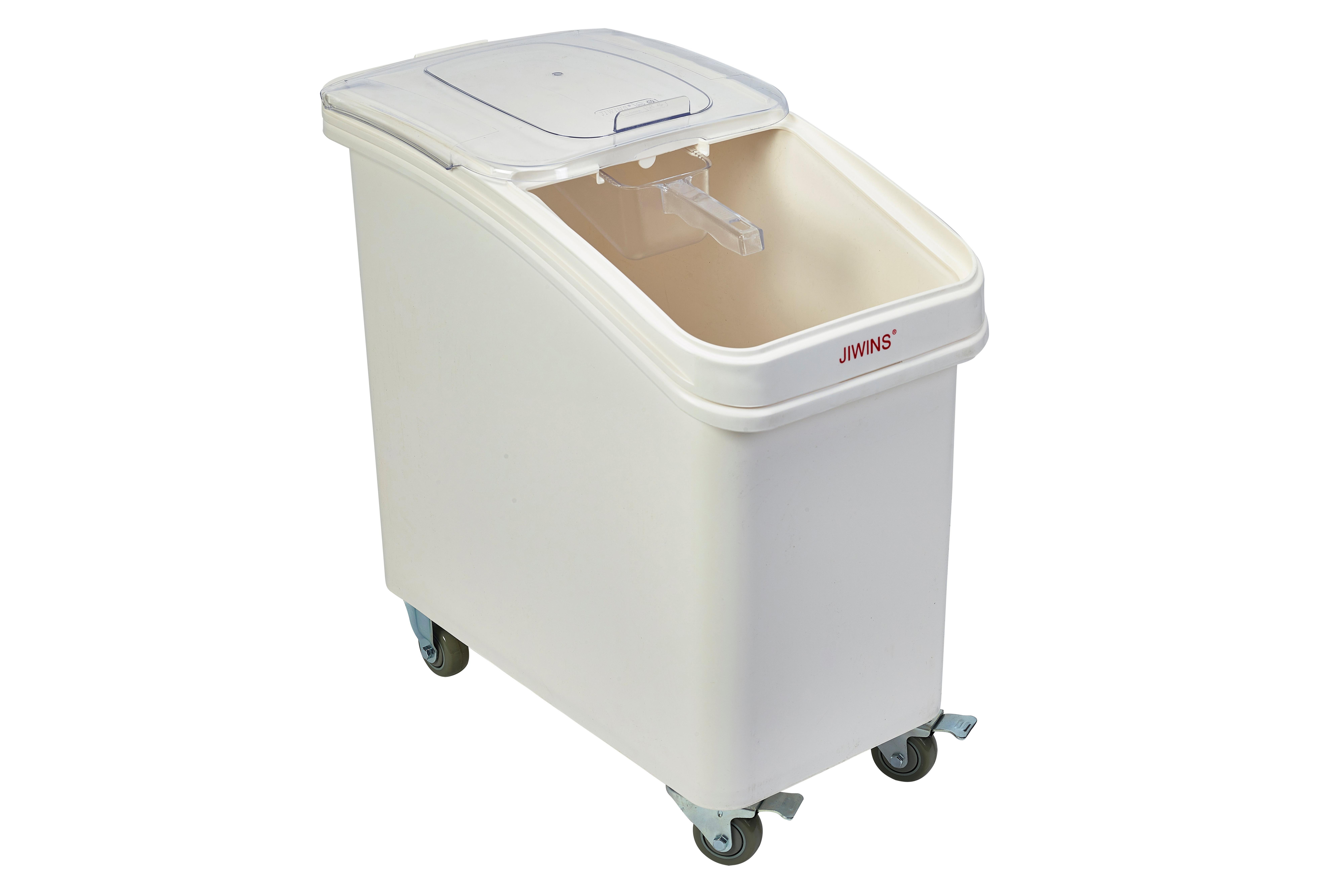 Polypropylene Mobile Ingredient Bin with Scoop 102ltr