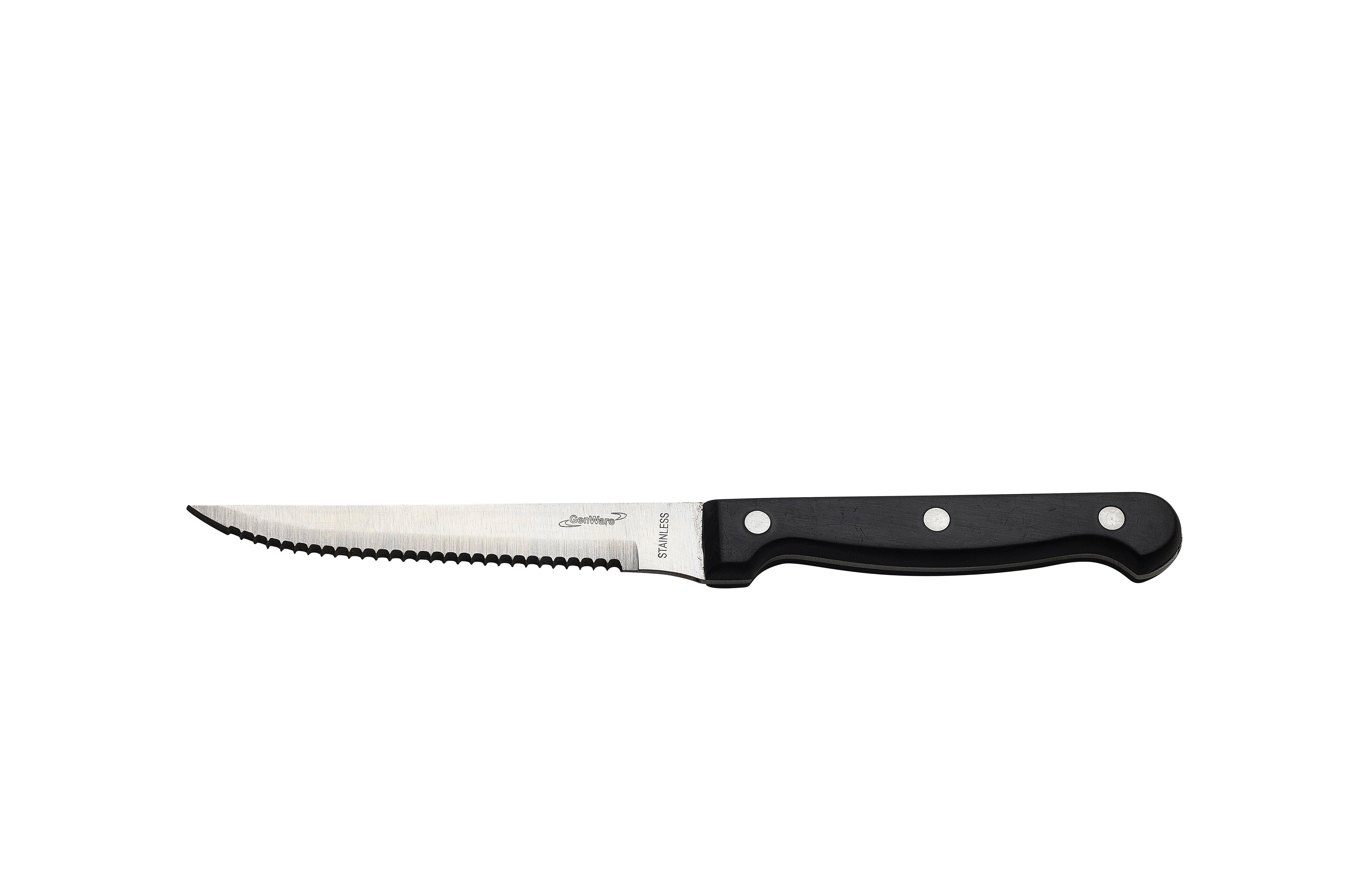 Steak Knife Black Poly Handle
