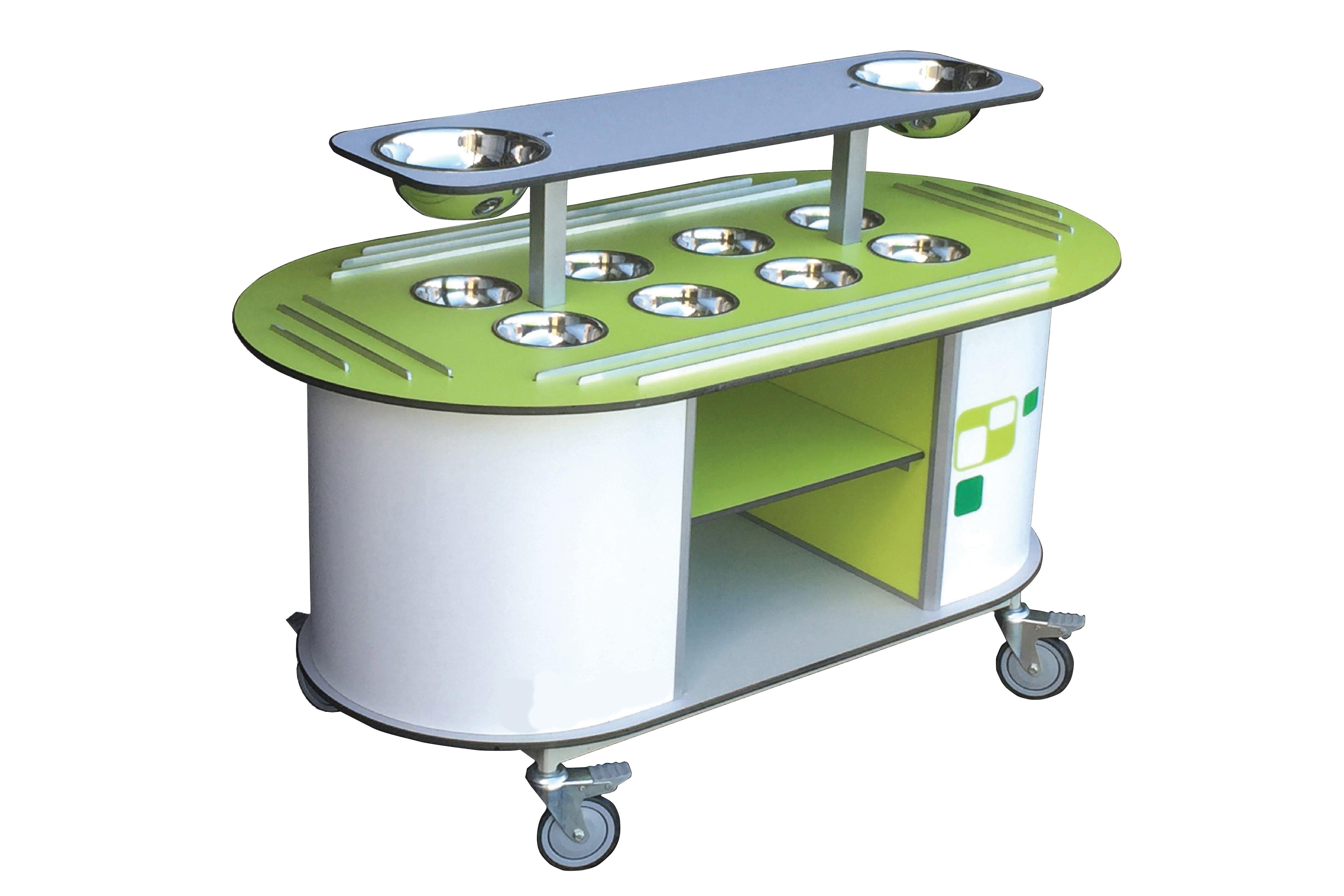 Norseman School Salad Bar with Top Shelf