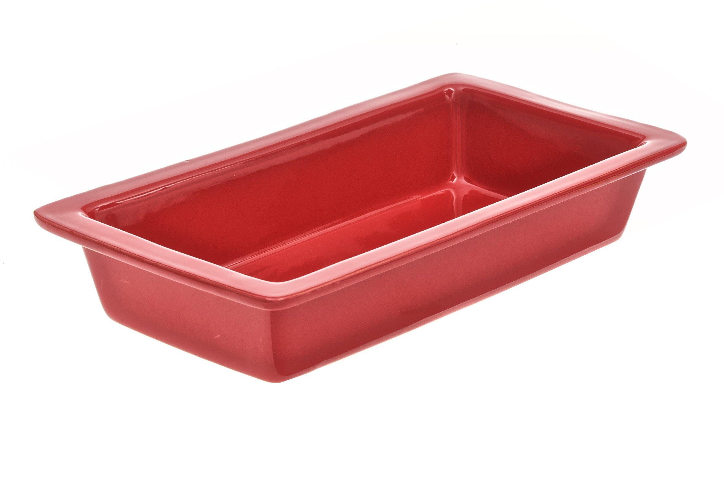 Primeware Red Ceramic Gastronorm 1/3 GN