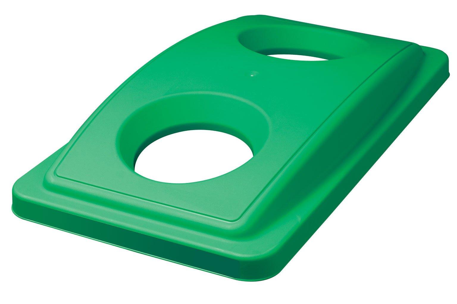 Green Mixed Glass 2 Hole for Slim Bins