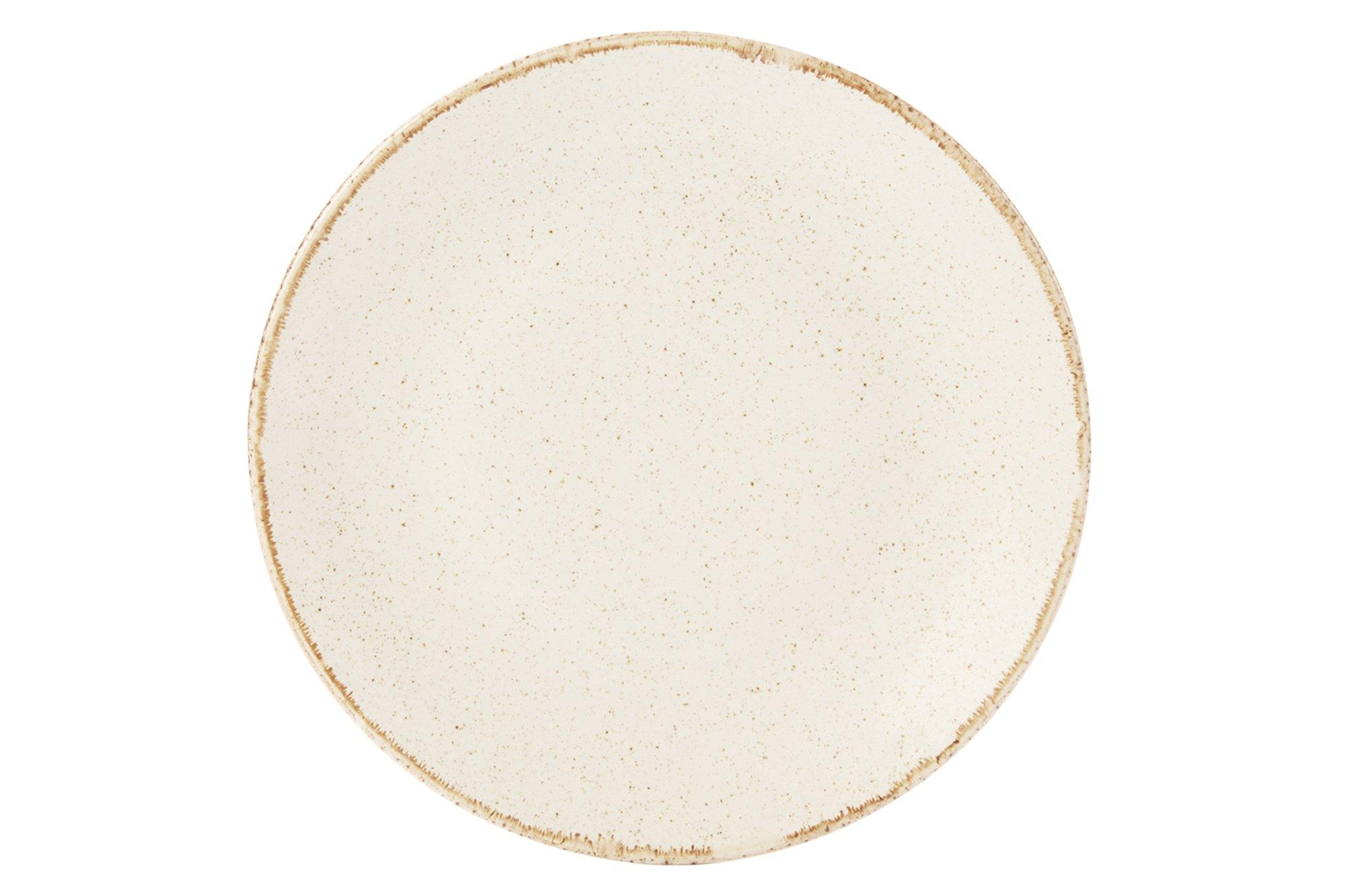 Porcelite Coupe Plate Oatmeal 28cm