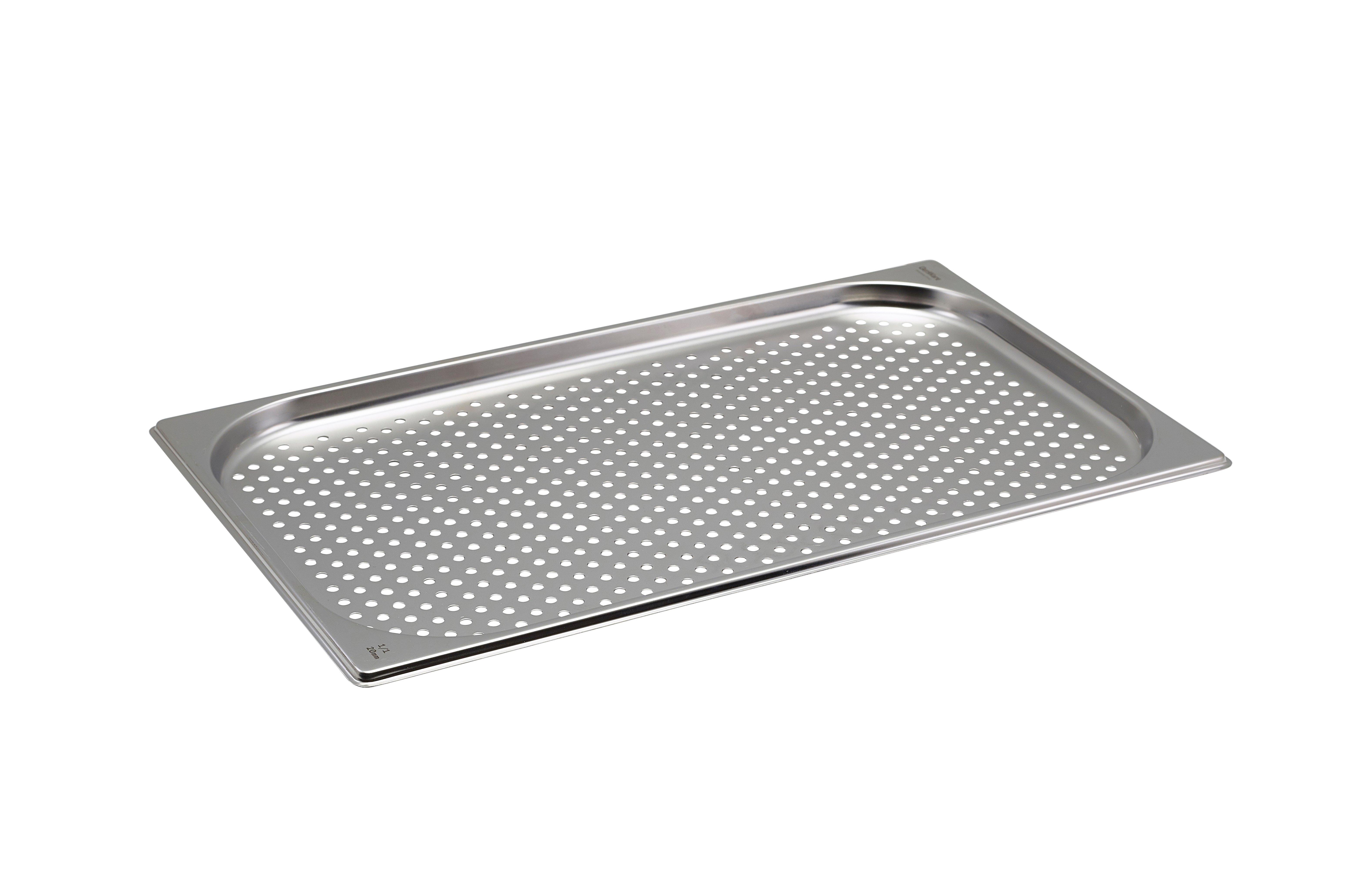 Stainless Steel 1/1 Perforated Gastronorm 2cm