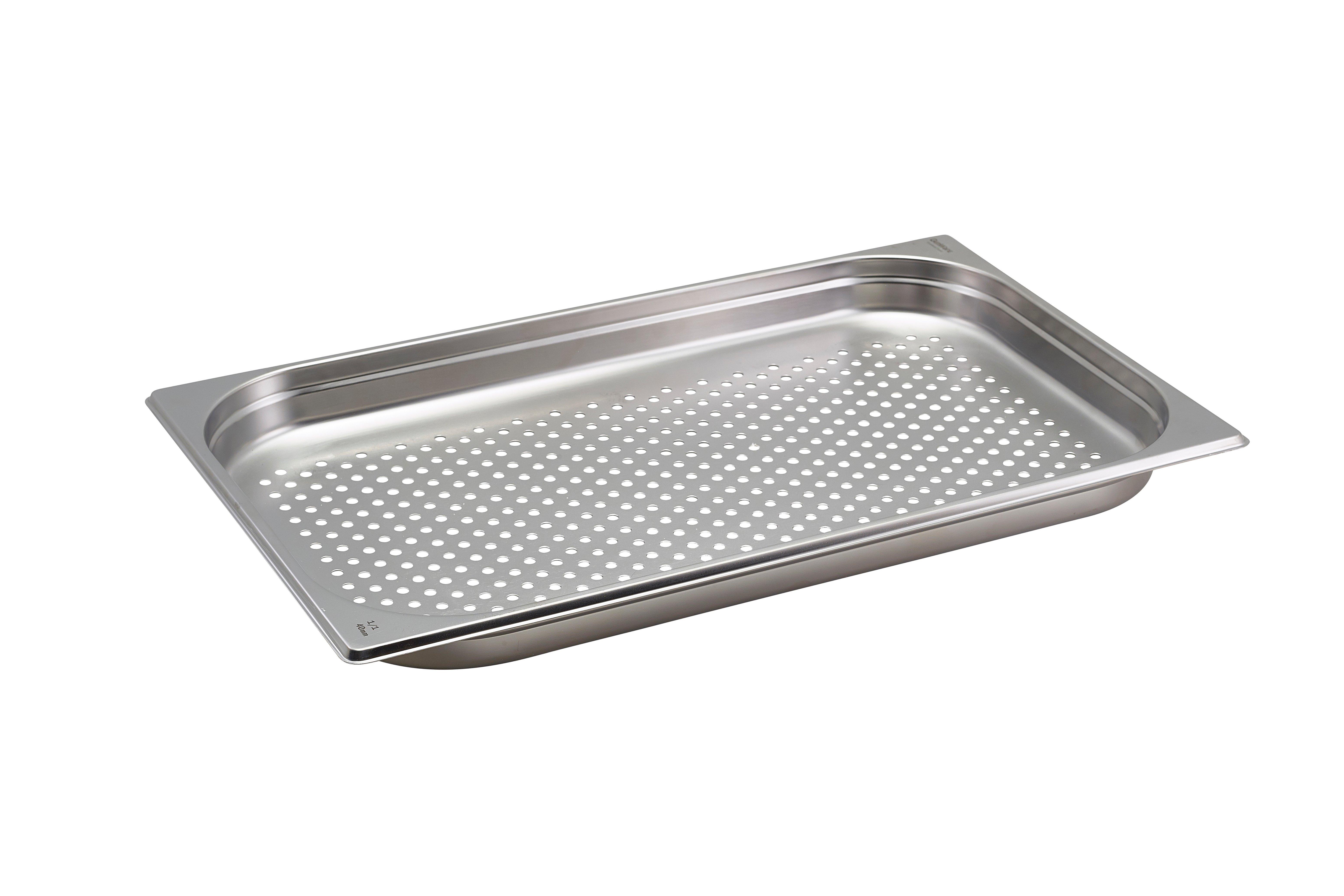 Stainless Steel 1/1 Perforated Gastronorm 4cm