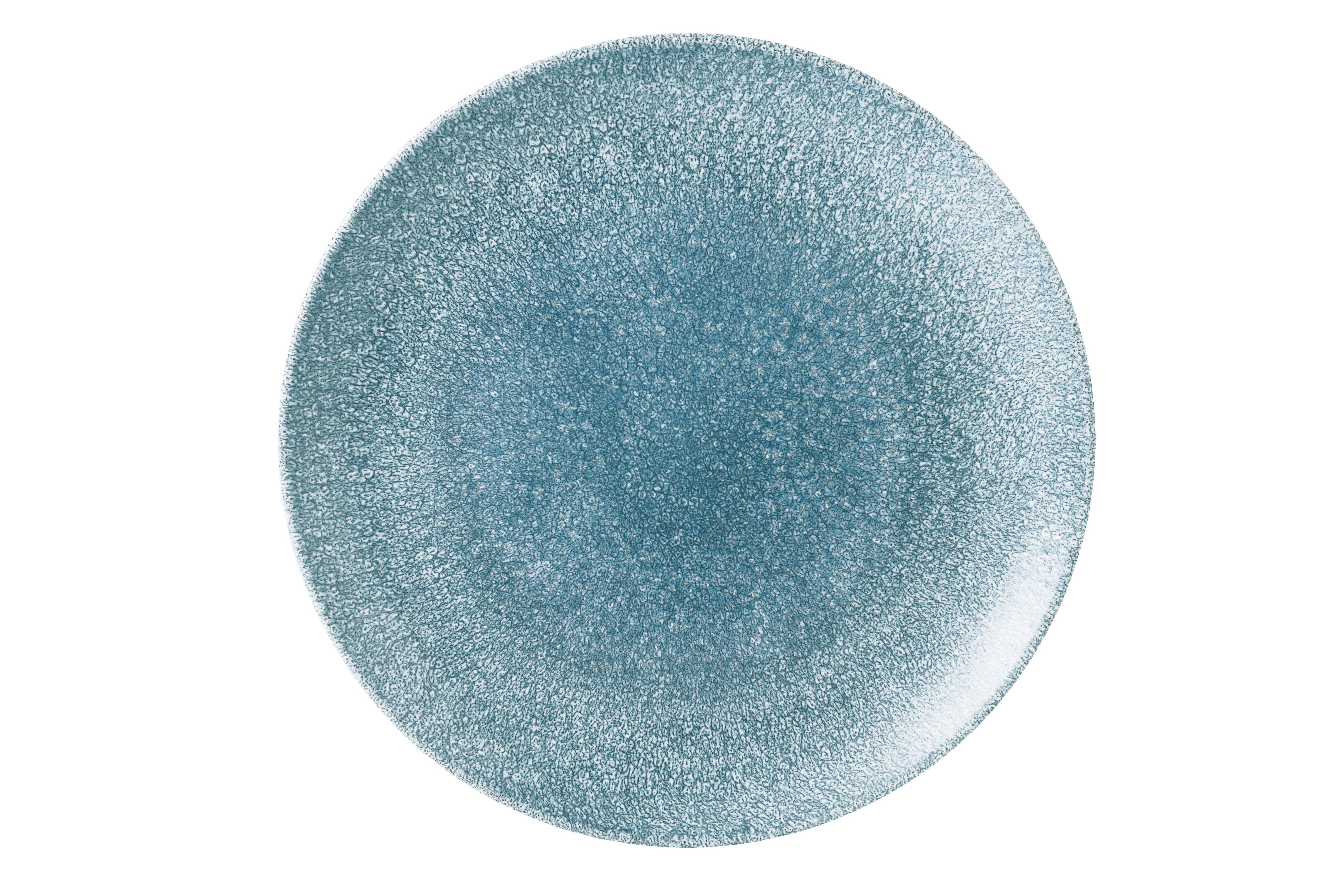 Churchill Studio Prints Raku Coupe Plate Topaz Blue 28.5cm