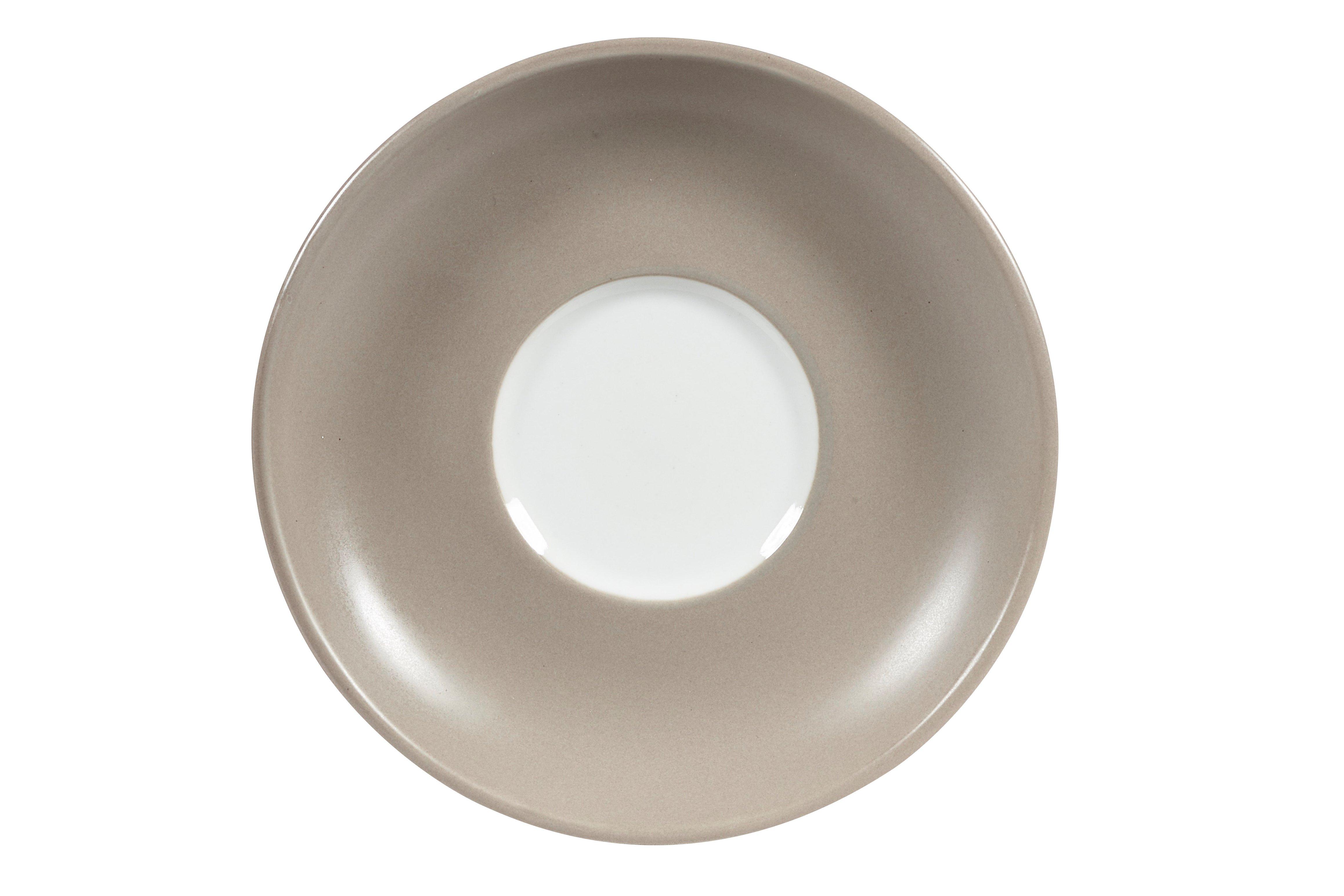 Churchill Smoke Grey Menu Cappuccino Saucer 15.5cm