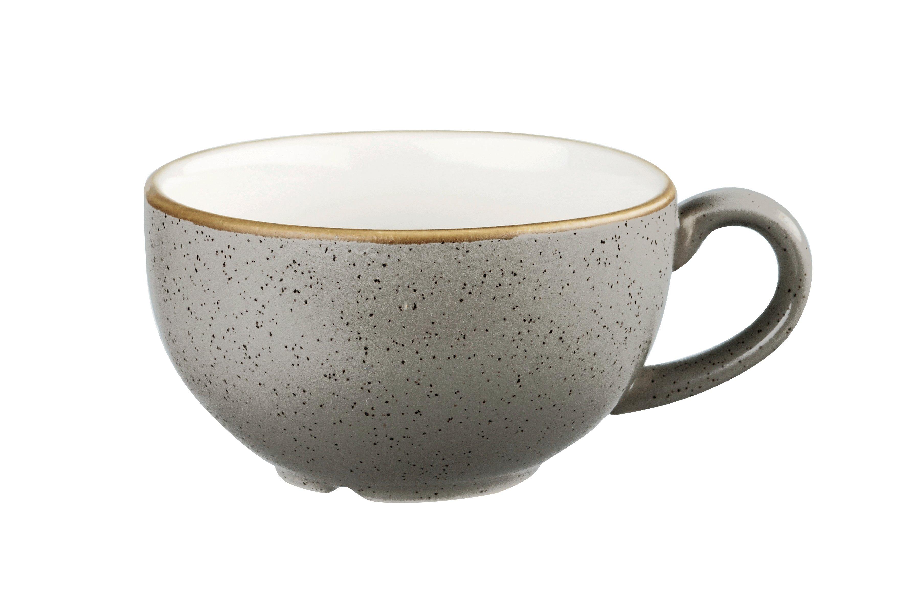 Churchill Stonecast Peppercorn Grey 340ml Cappuccino Cup