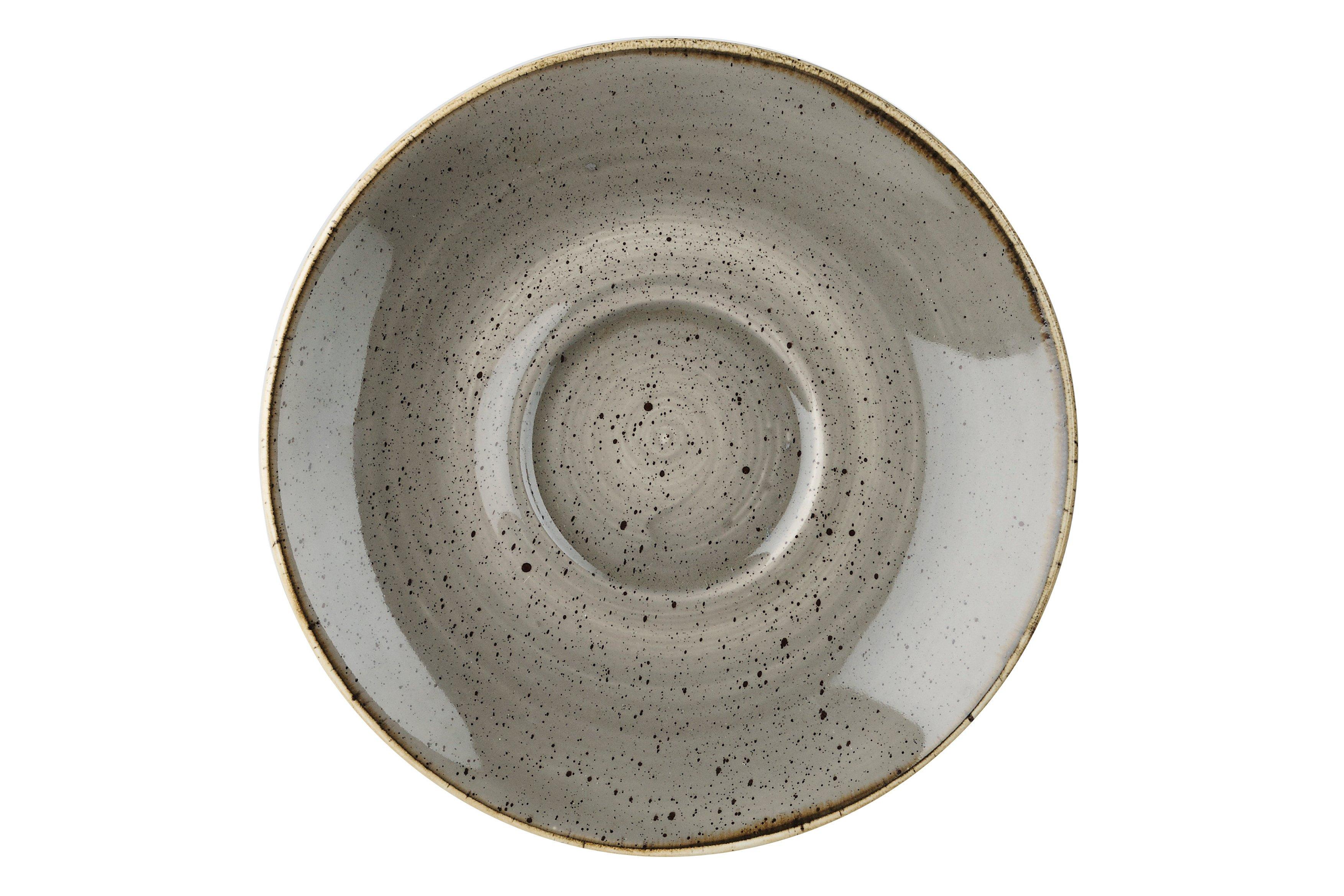 Churchill Stonecast Peppercorn Grey Cappuccino Saucer