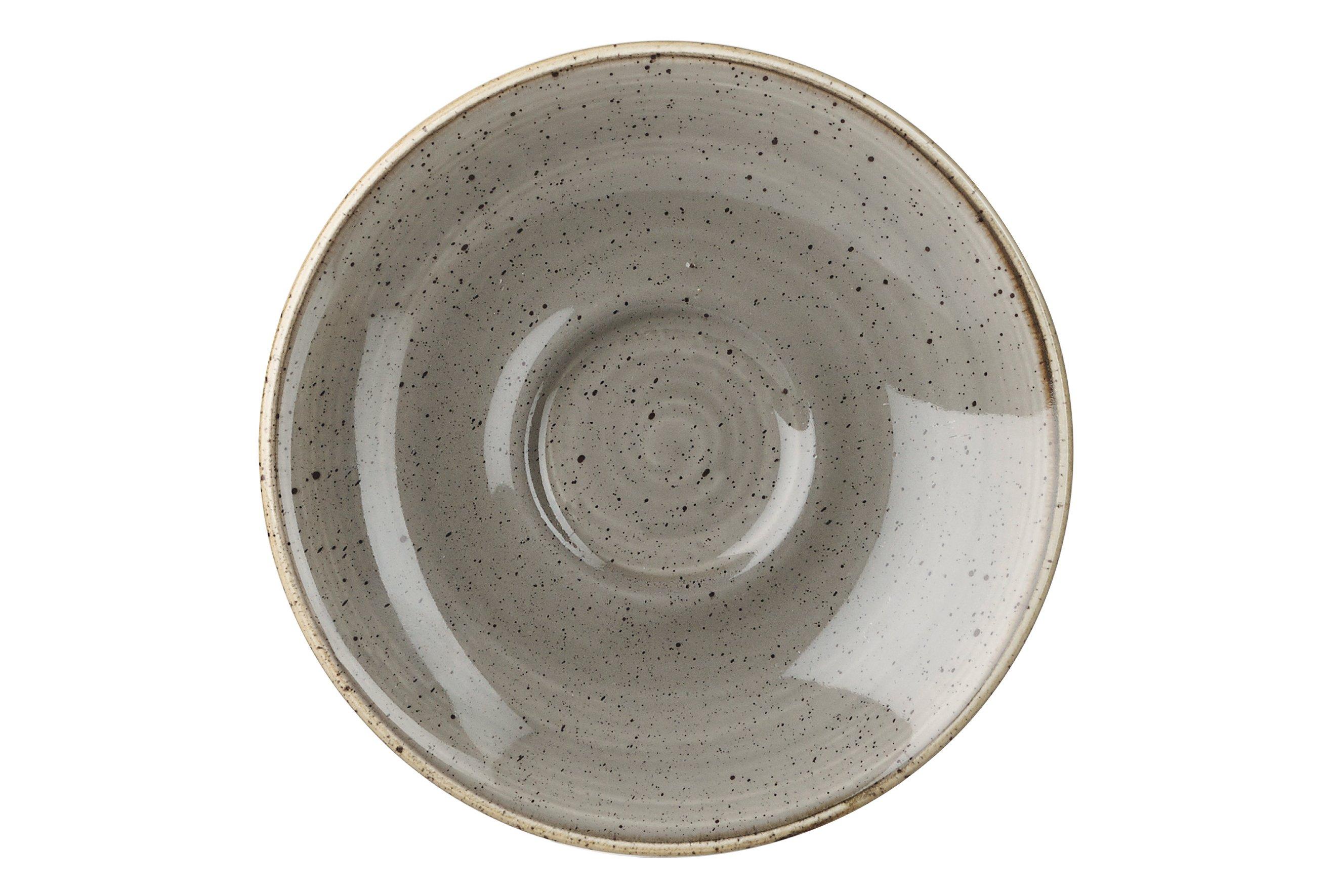 Churchill Stonecast Peppercorn Grey Espresso Saucer