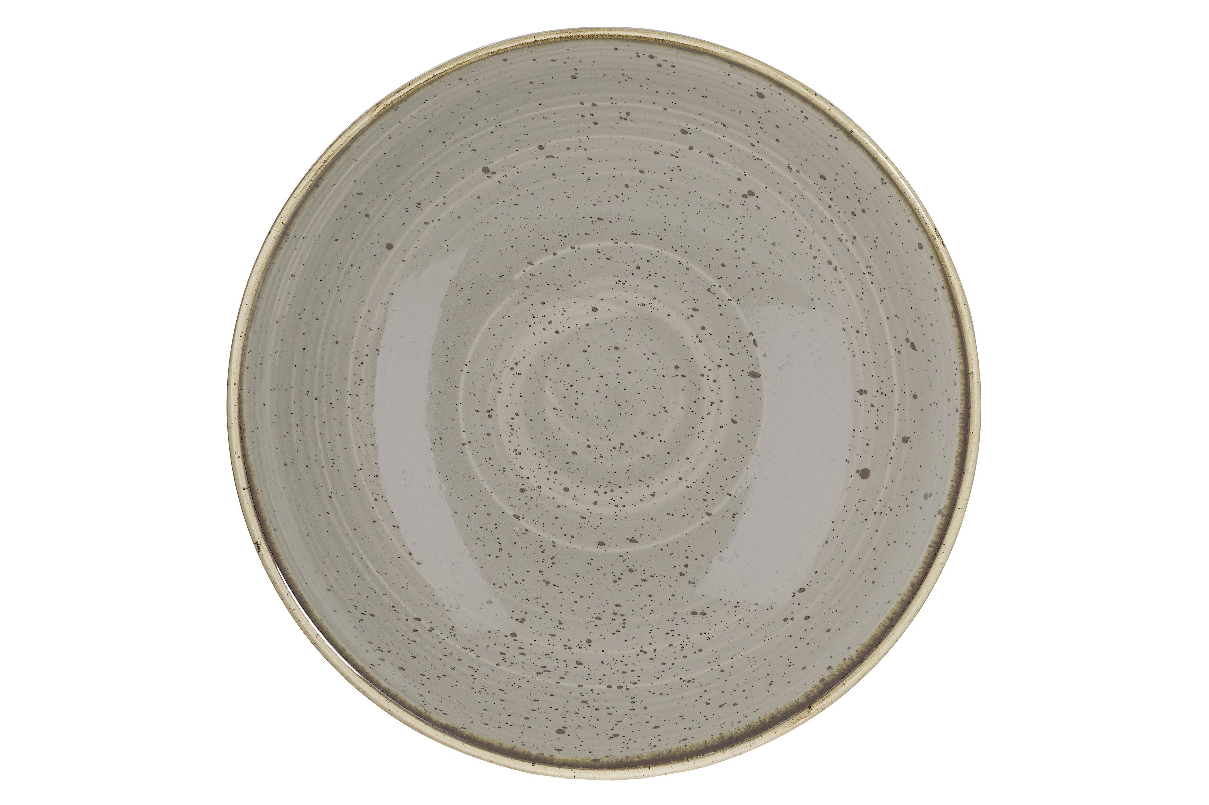 Churchill Stonecast Peppercorn Grey 24.8cm Coupe Bowl