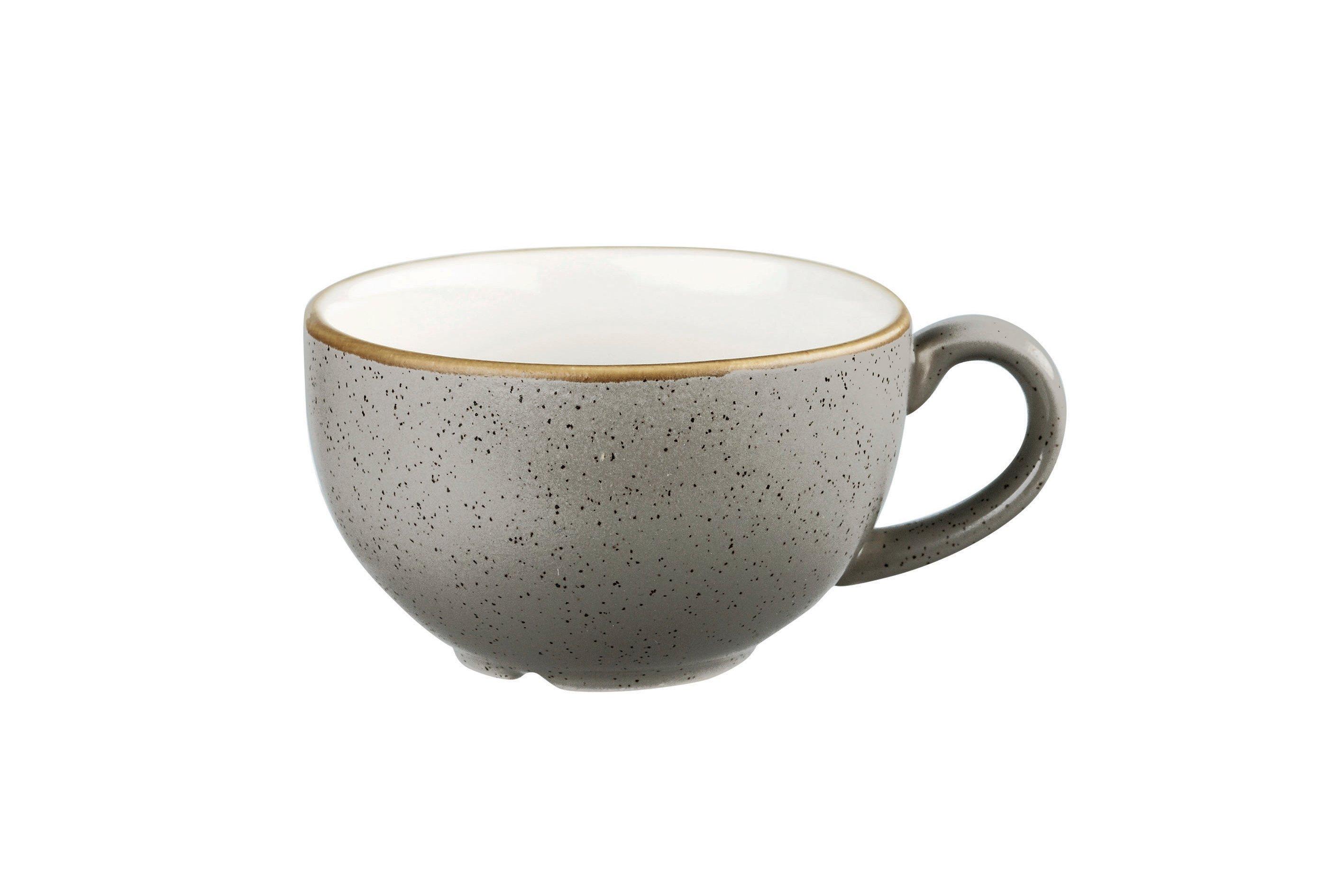 Churchill Stonecast Peppercorn Grey 227ml Cappuccino Cup