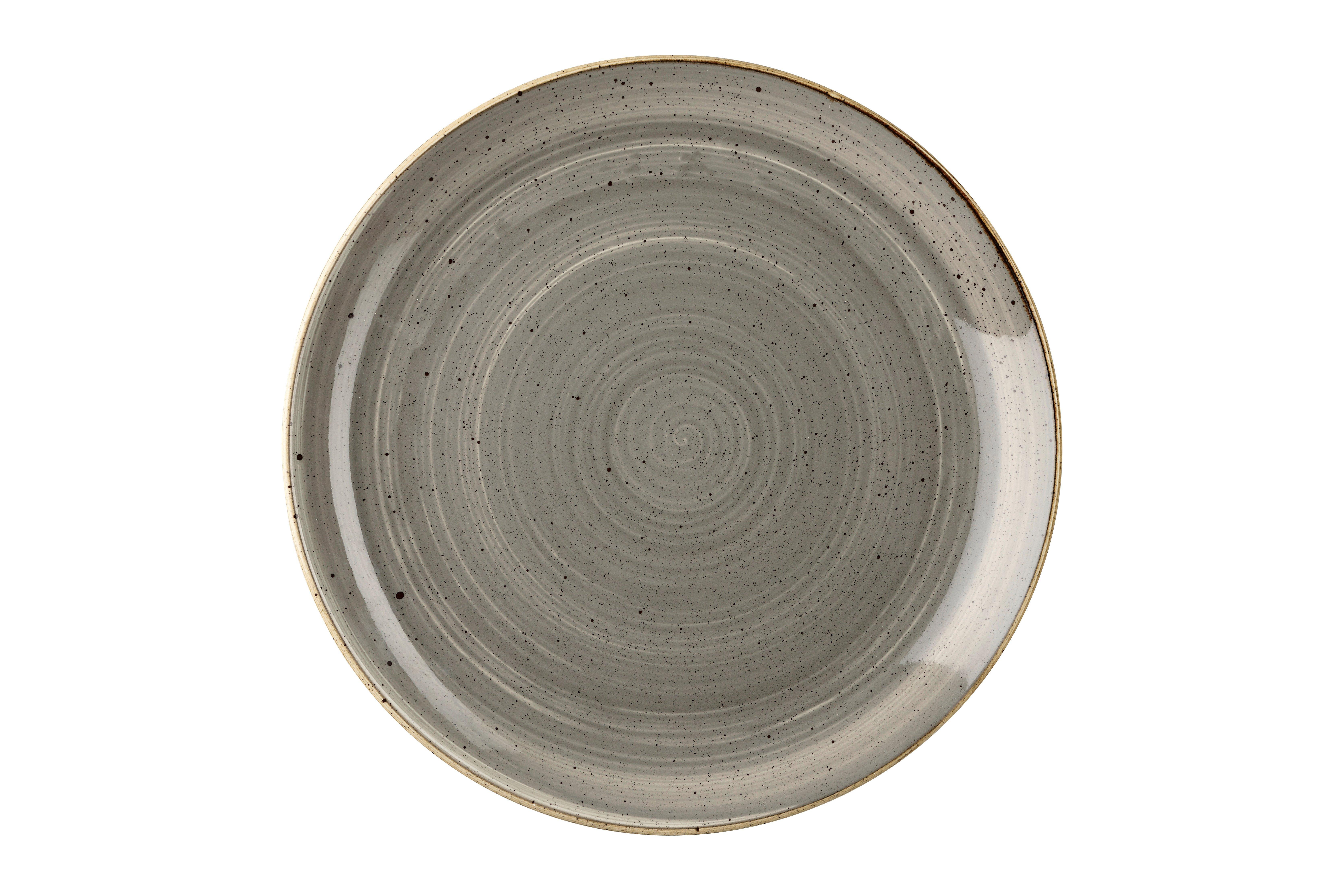 Churchill Stonecast Peppercorn Grey 28.8cm Coupe Plate