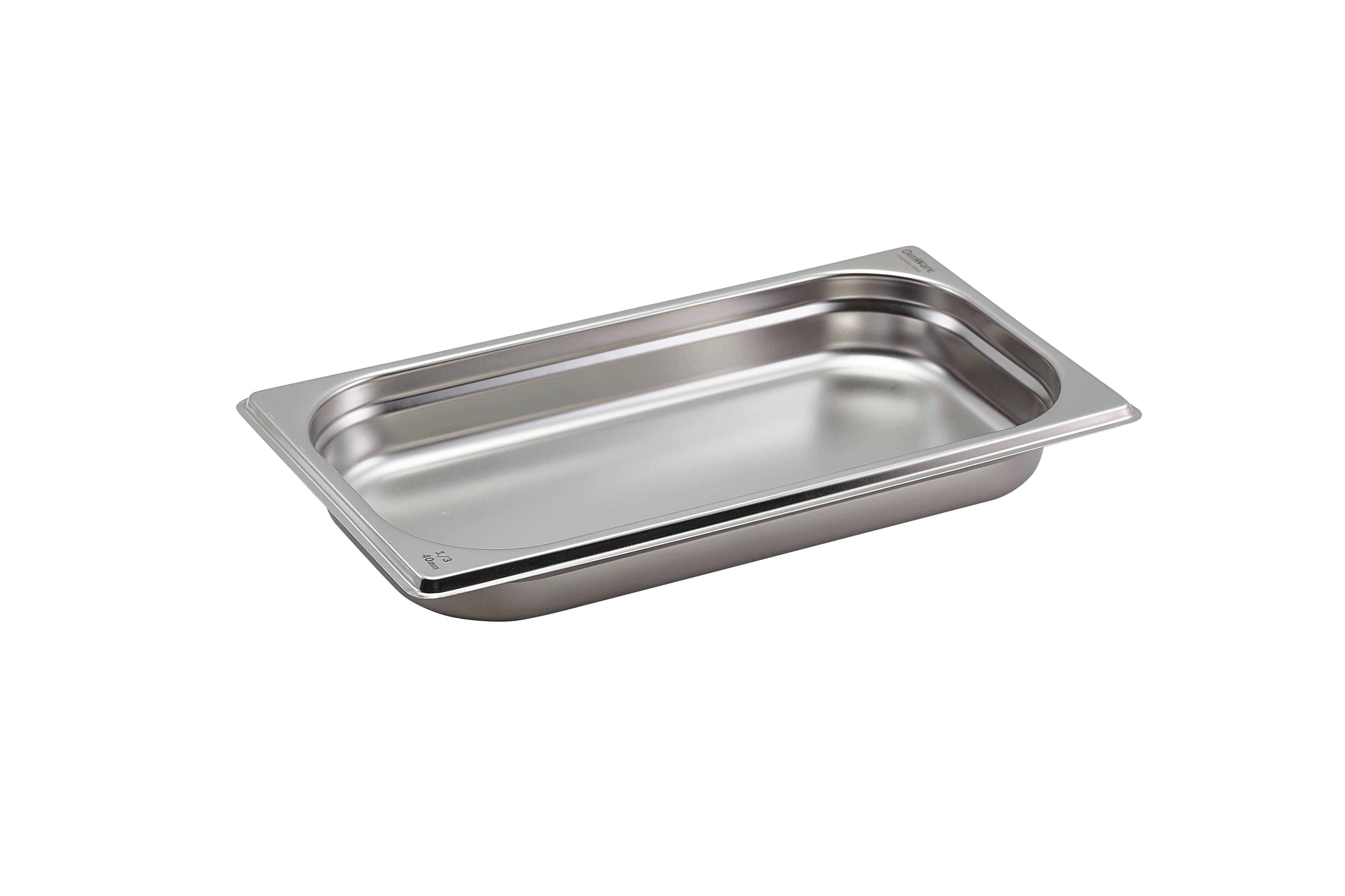 Stainless Steel 1/3 Gastronorm 4cm