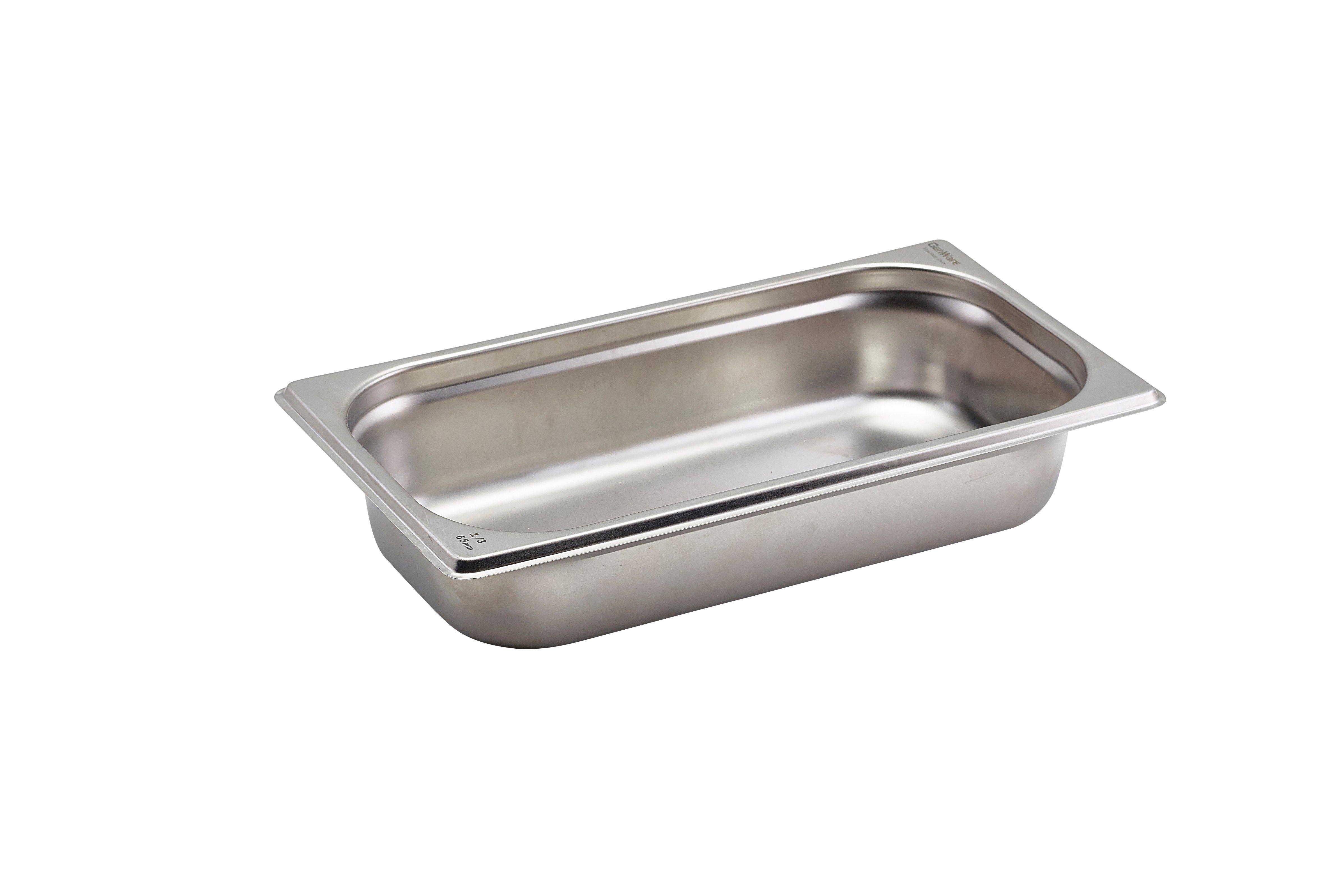 Stainless Steel 1/3 Gastronorm 6.5cm