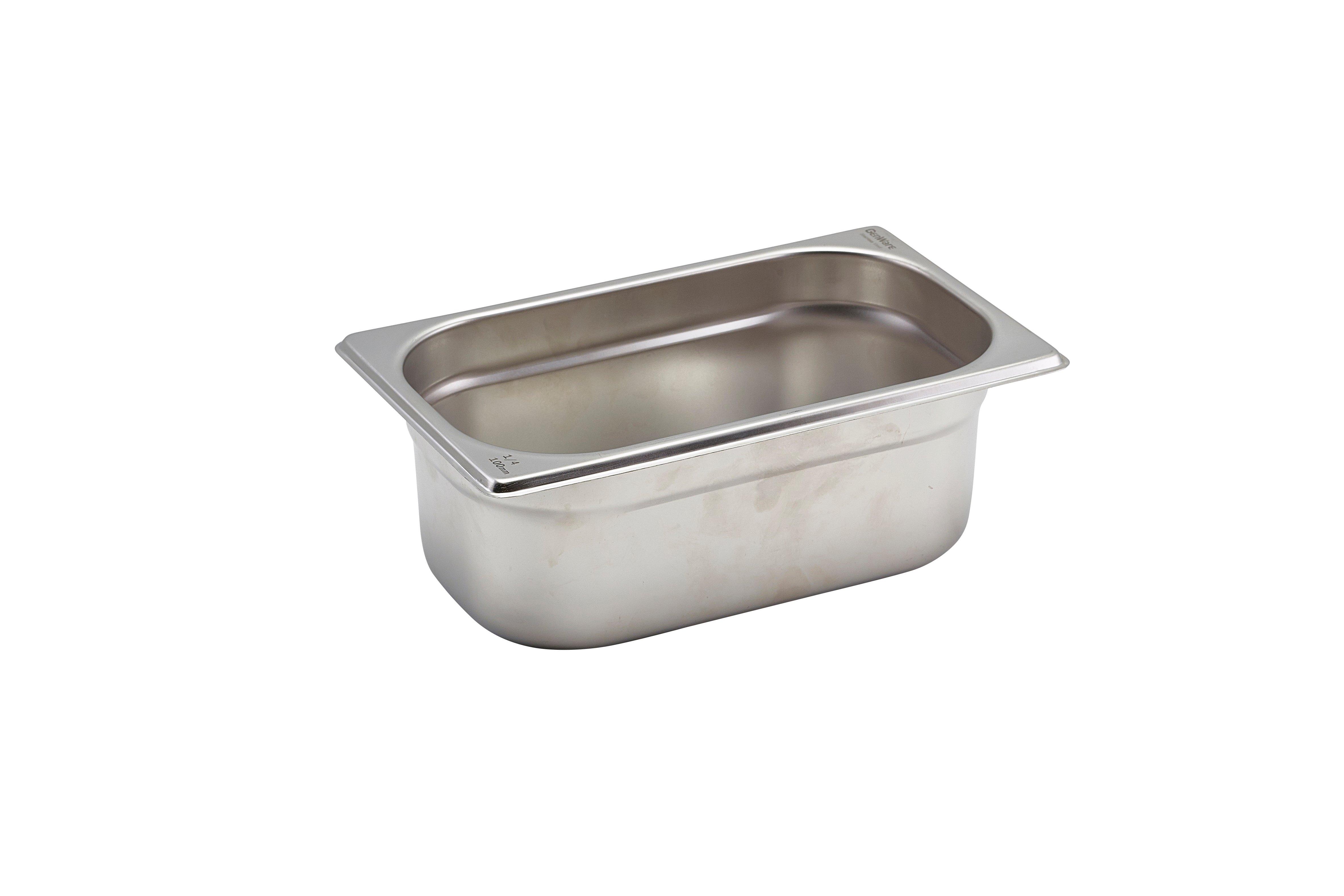 Stainless Steel 1/4 Gastronorm 10cm