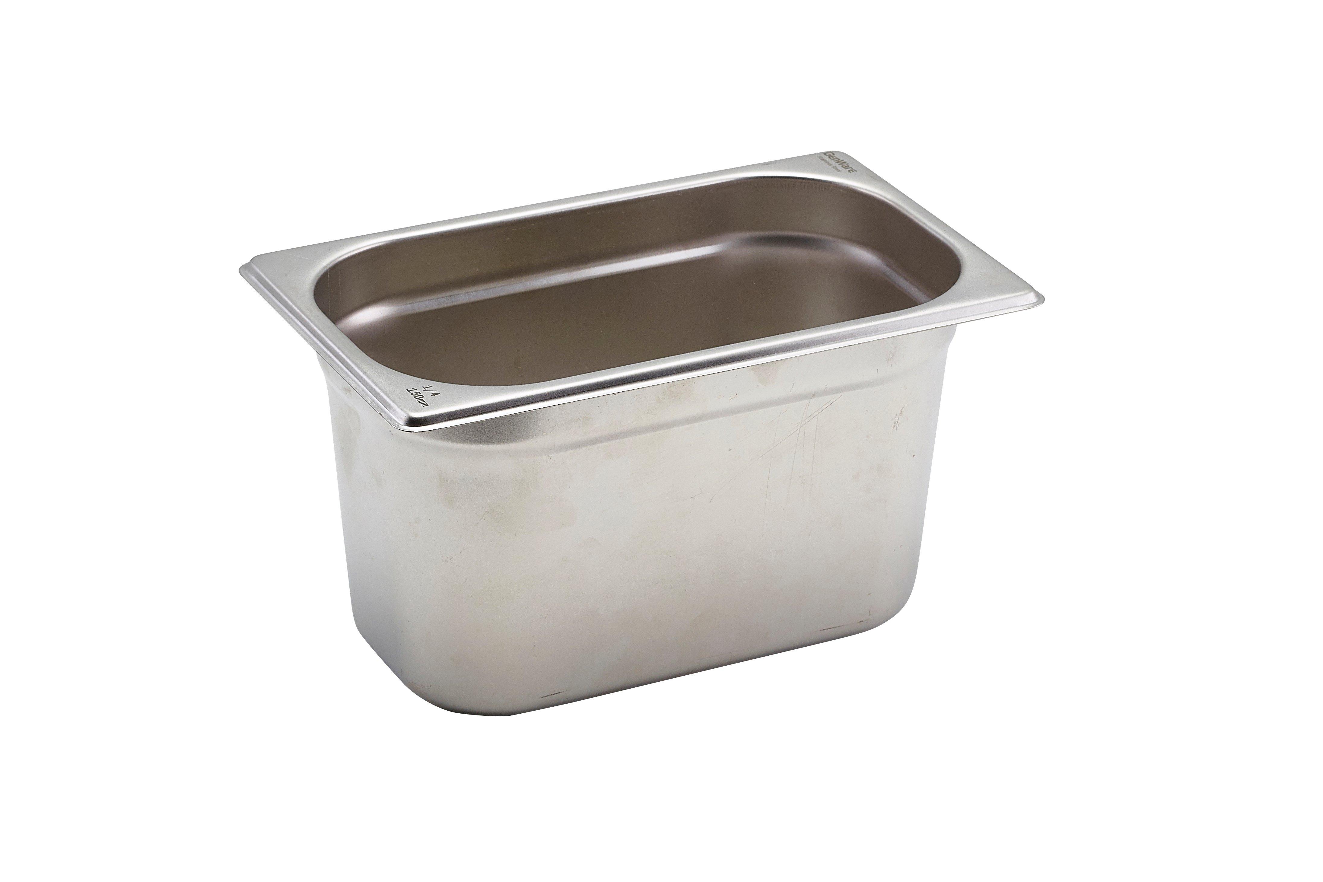 GenWare Stainless Steel Gastronorm 1/4 x 15cm