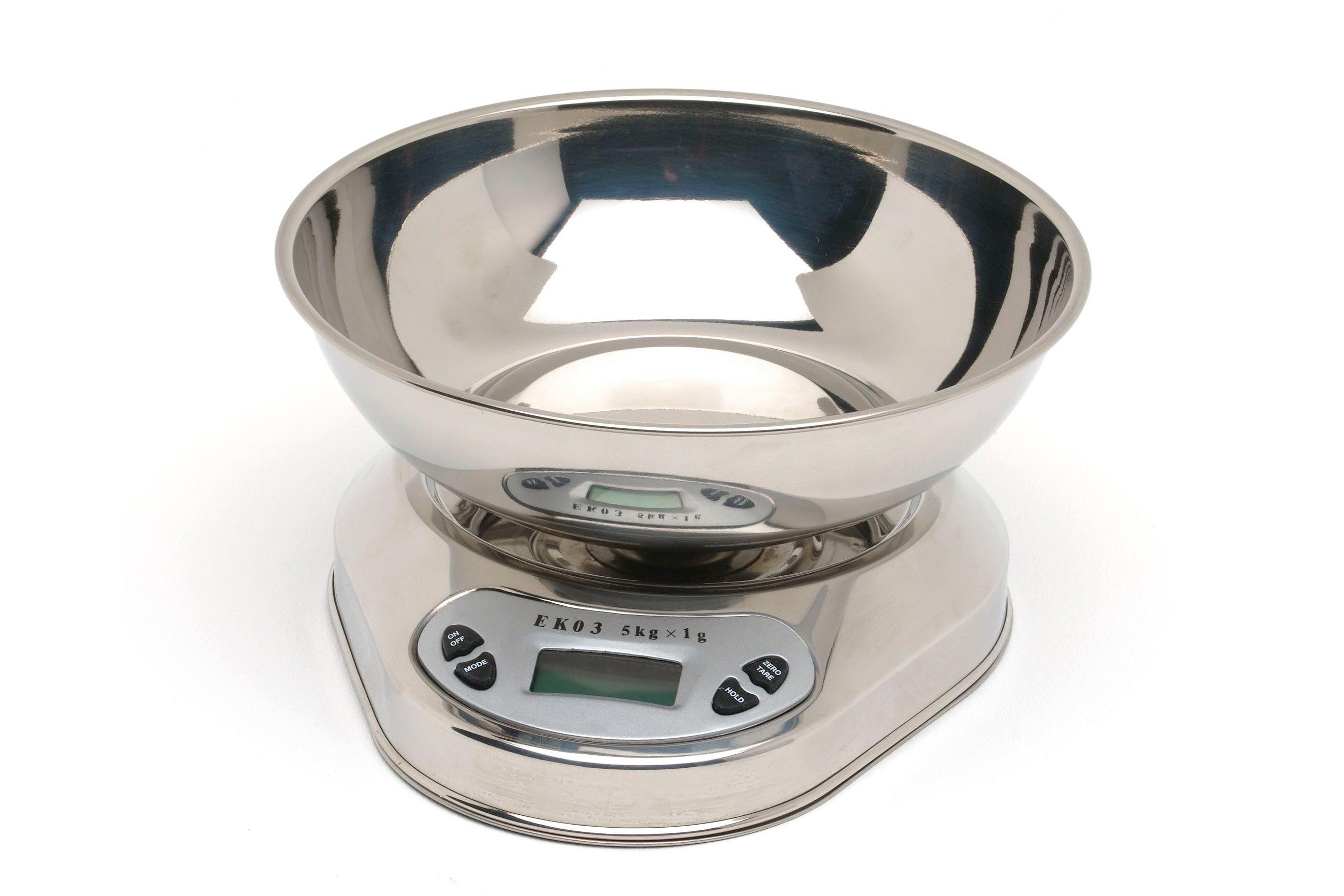Digital Scales with Stainless Steel Bowl