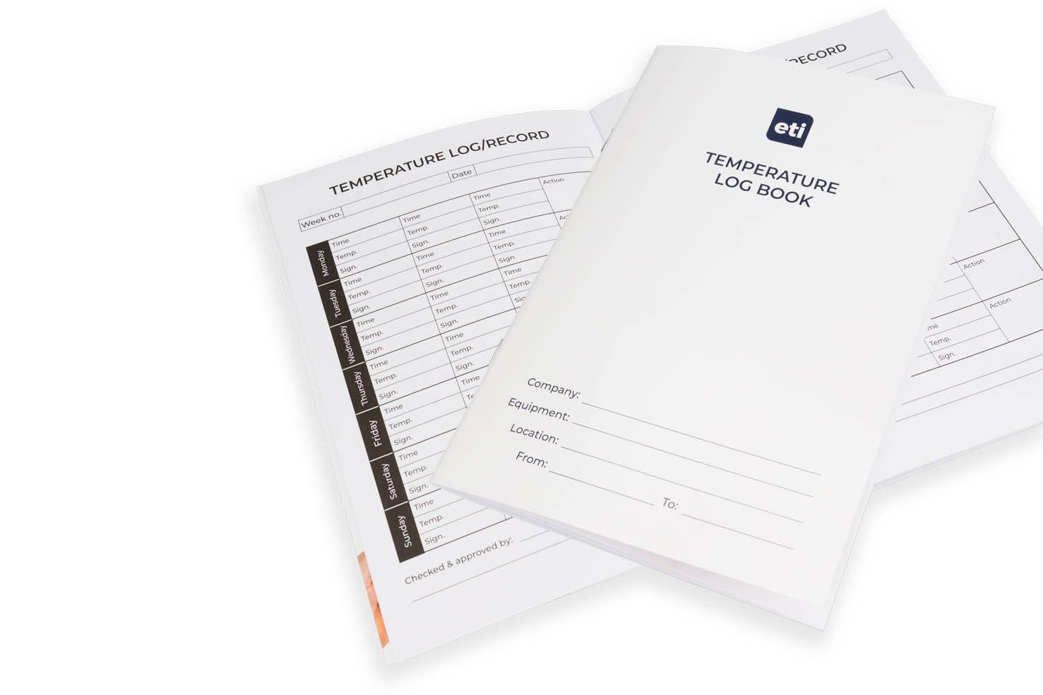 ETI Temperature Log Book