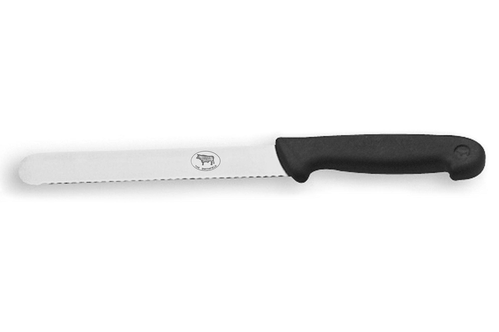 Staniforth Black Bread Knife 20cm