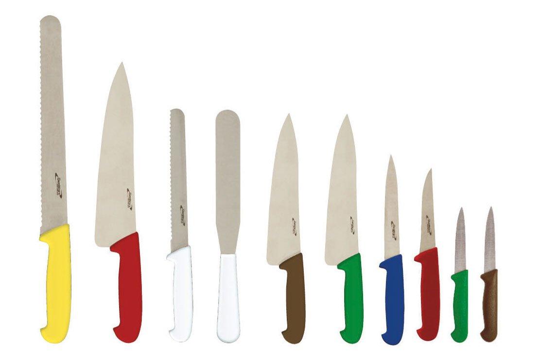 10 Piece Colour Coded Knife Set