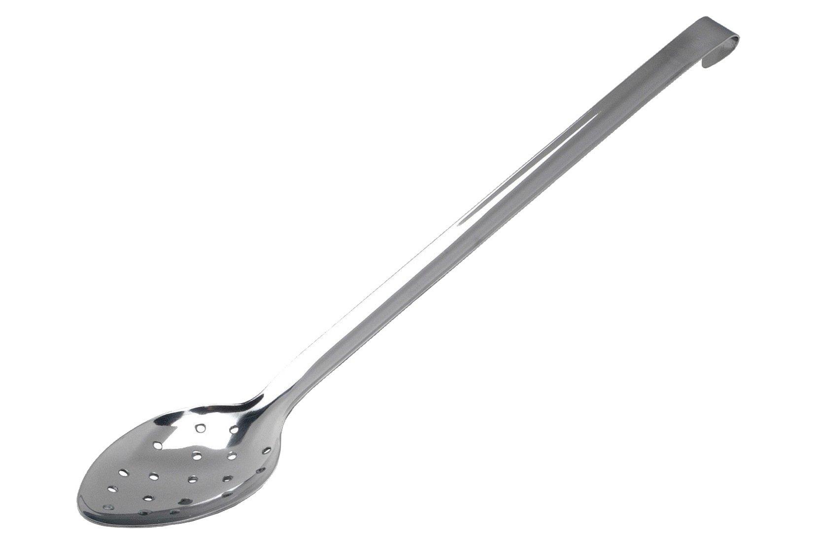 Hooked Handle Perforated Serving Spoon 35cm
