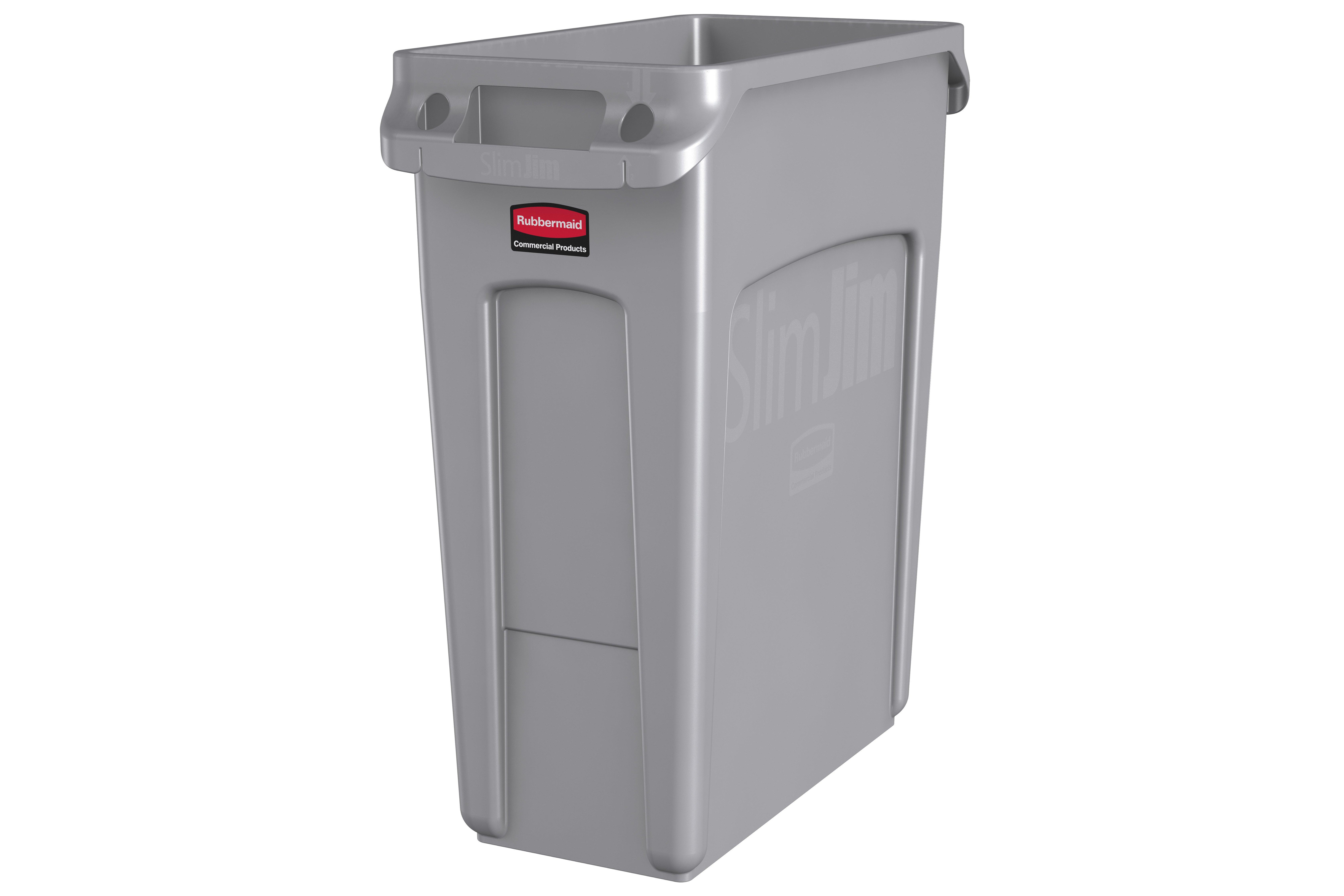 Grey Slim Jim Bin 60 Litre