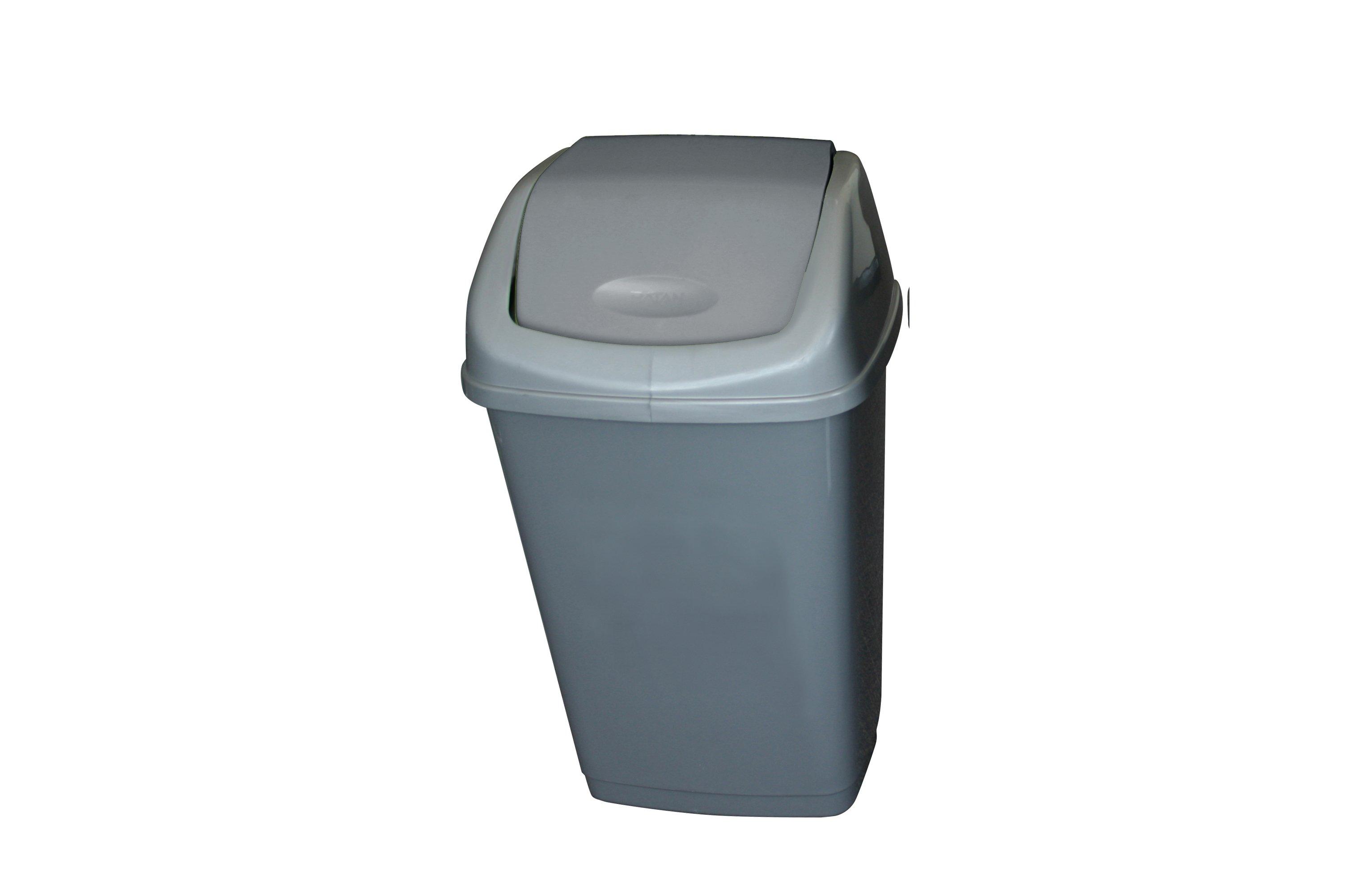 Grey Swing Top Bin 25ltr