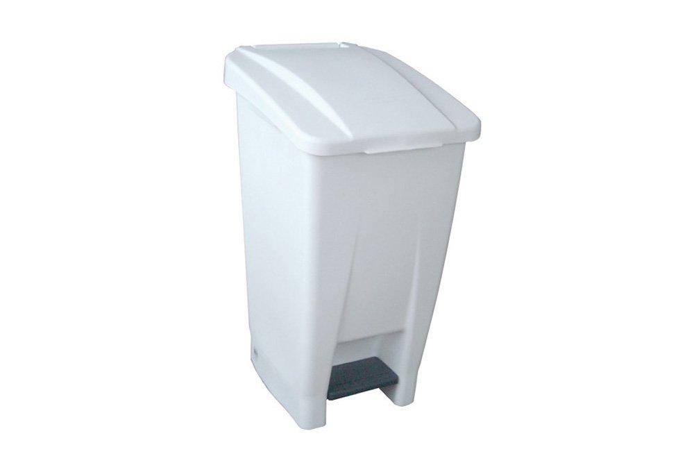 White Enclosed Plastic Bin 60ltr