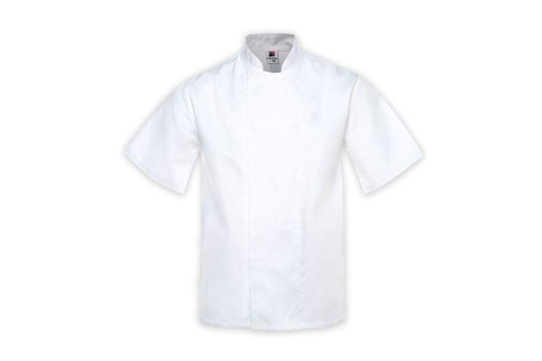 White Short Sleeve Jacket Small