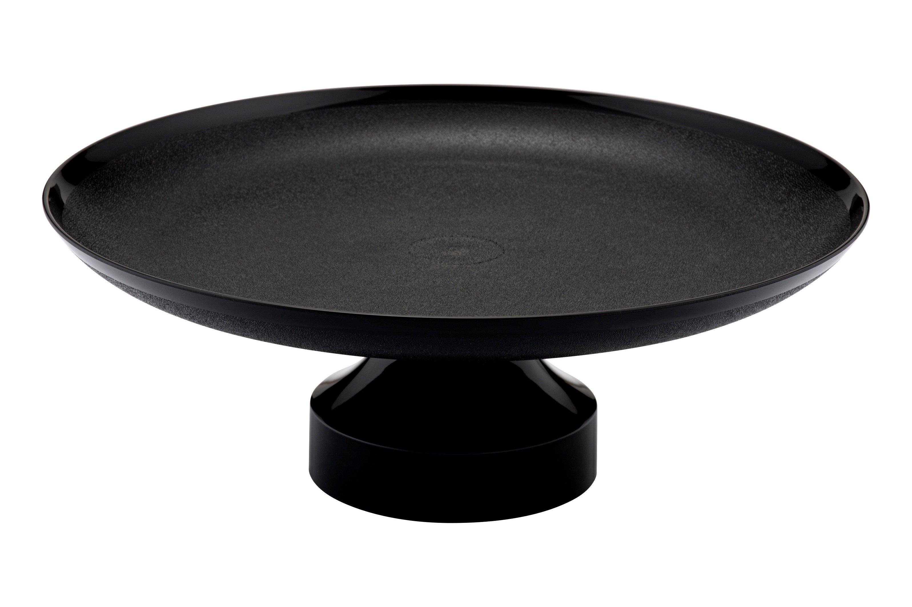 Black Frosted SAN Pedestal Cake Stand 33cm