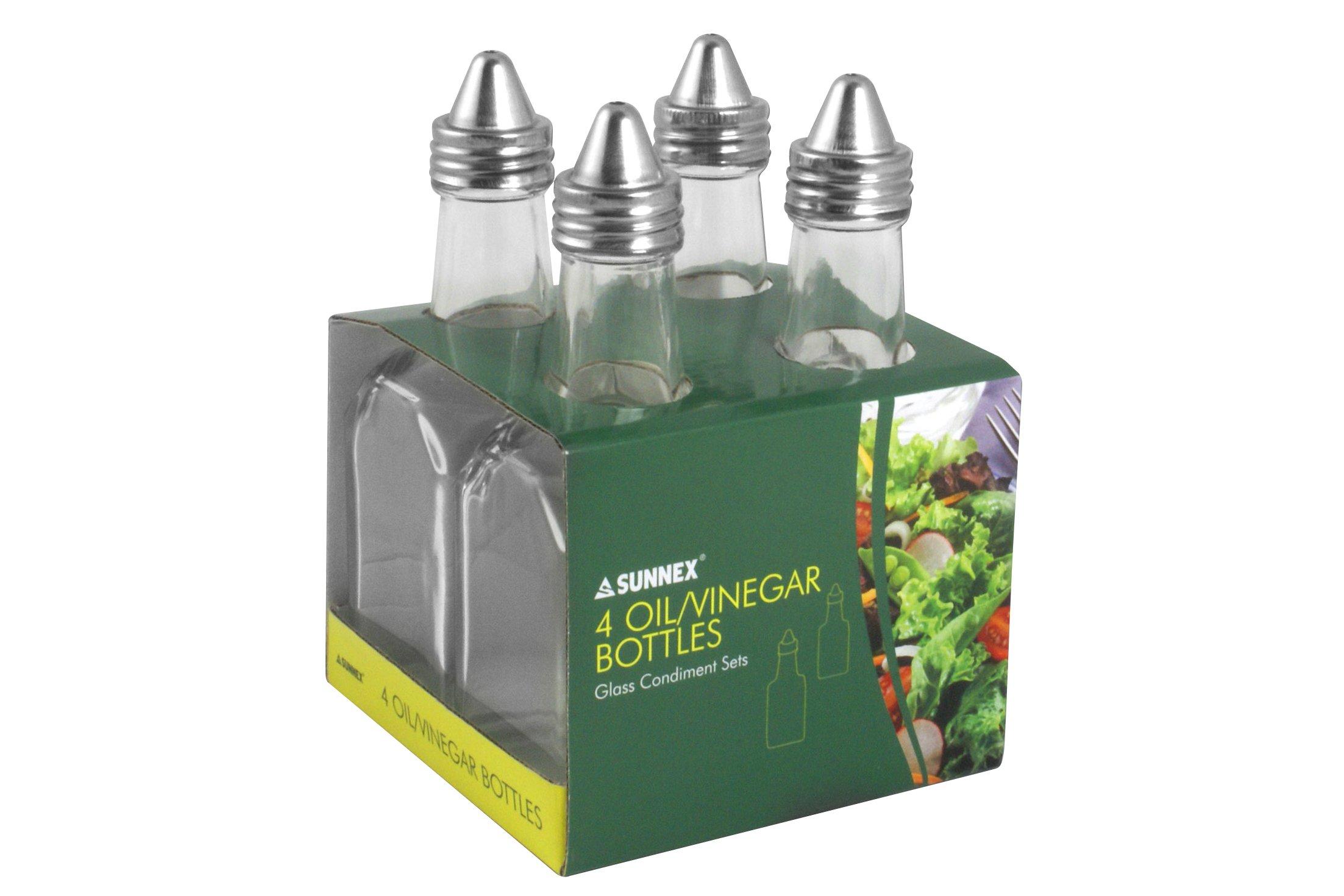 Glass Square Base Oil/Vinegar Bottle