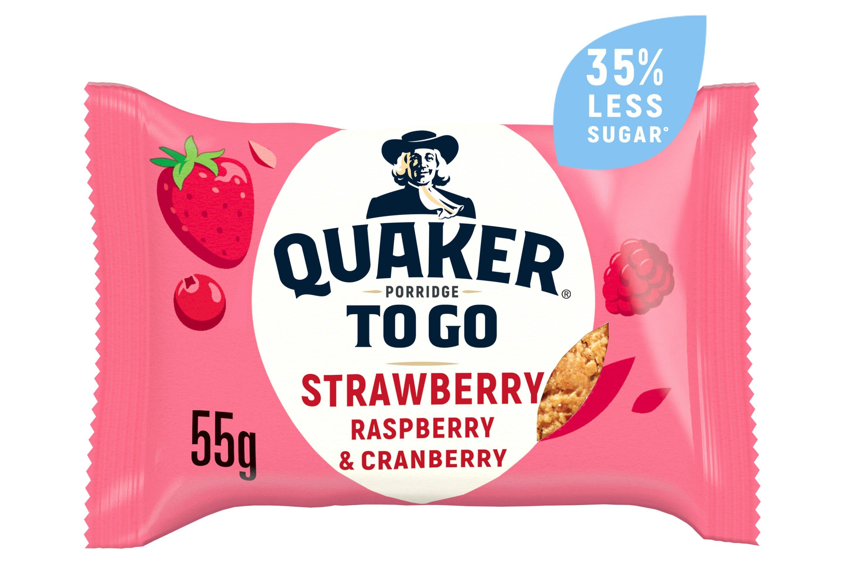 Quaker Porridge To Go Mixed Berry Breakfast Bar