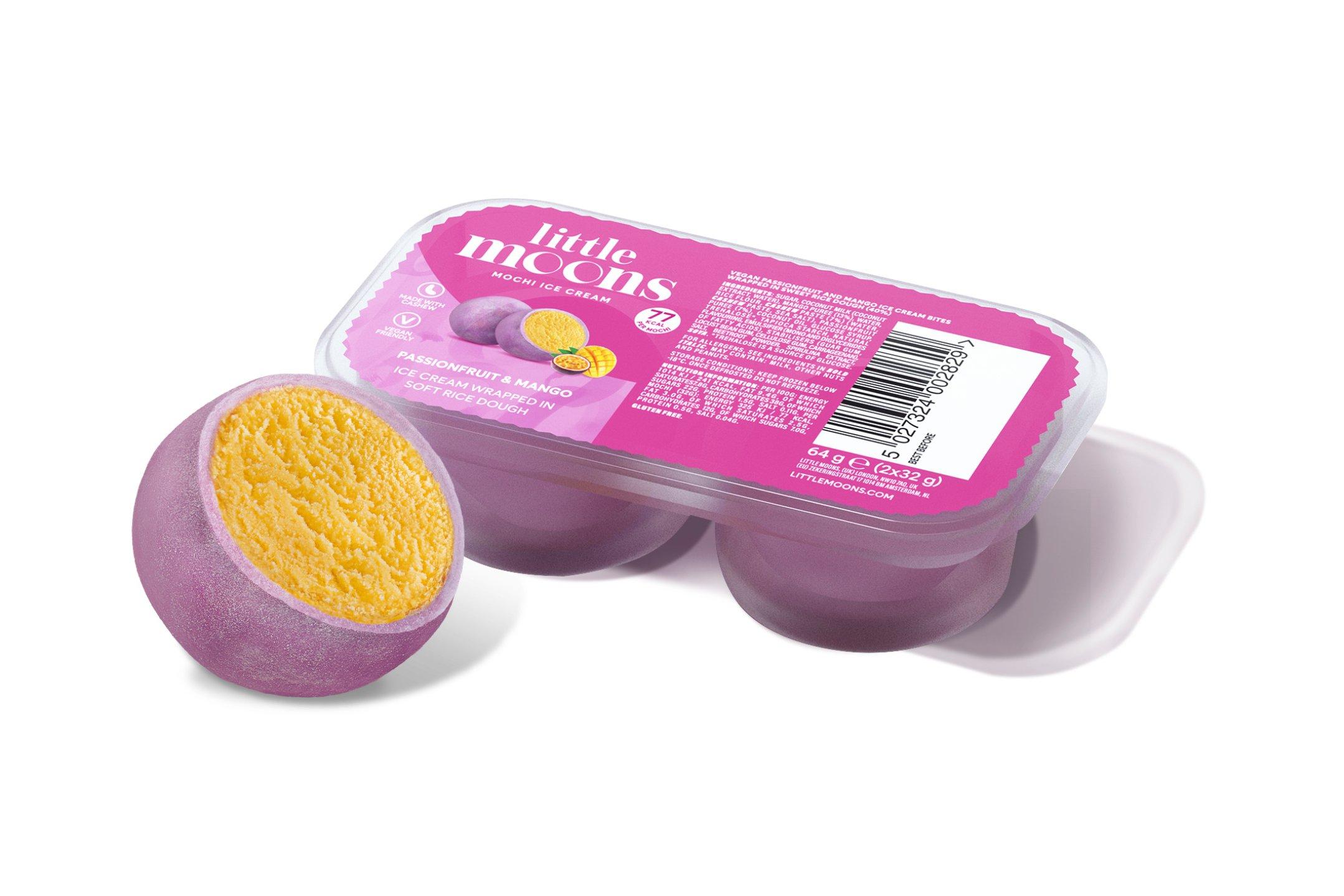 Little Moons Passionfruit and Mango Ice Cream Mochi (2 pack