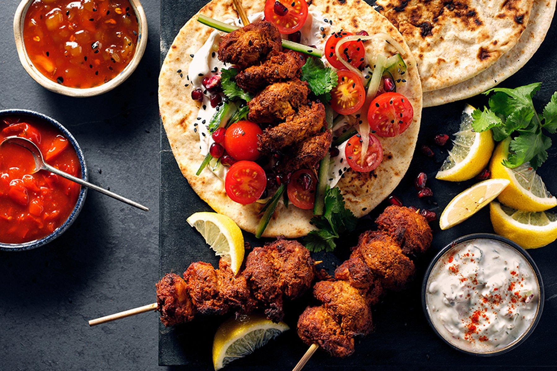 Shicken Tikka Kebab Skewers