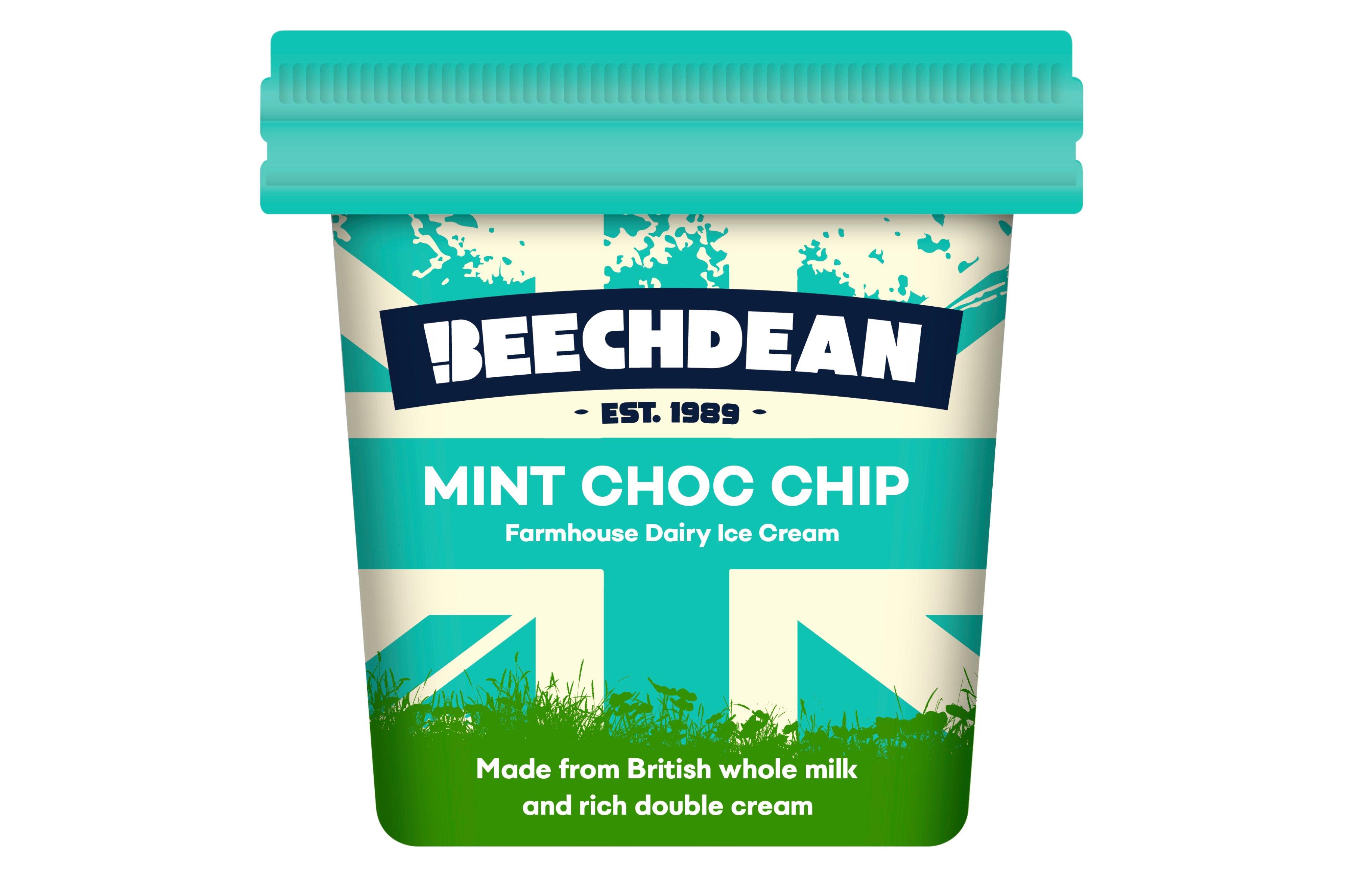 Beechdean Mint Choc Chip Ice Cream