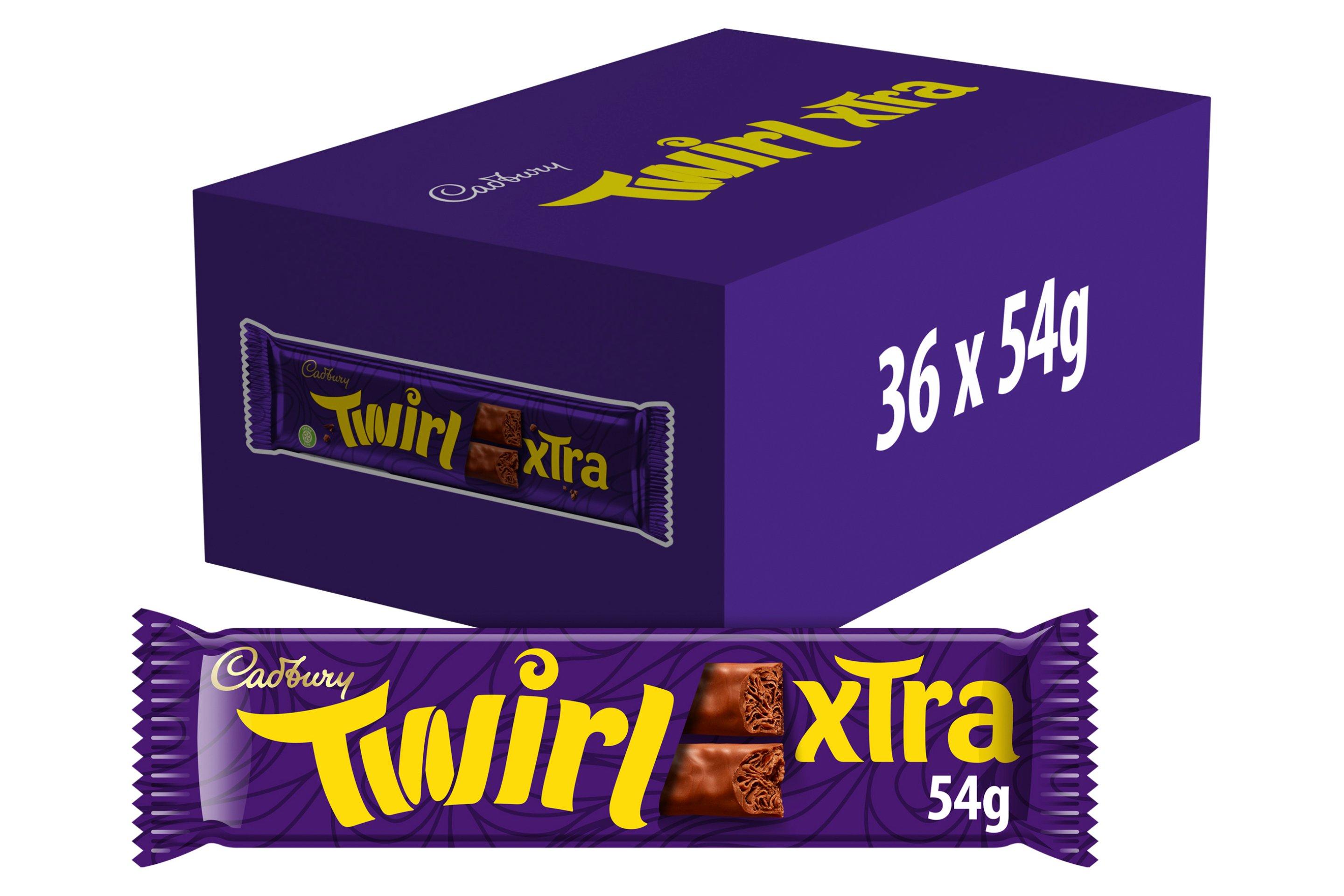 Cadbury Twirl Xtra Duo Chocolate Bar 54g